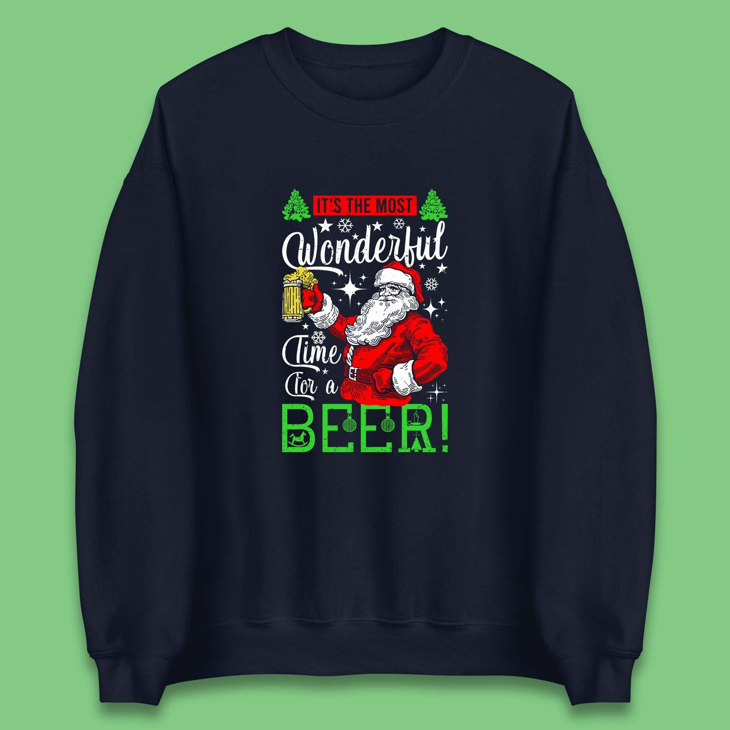 christmas santa bear sweatshirt