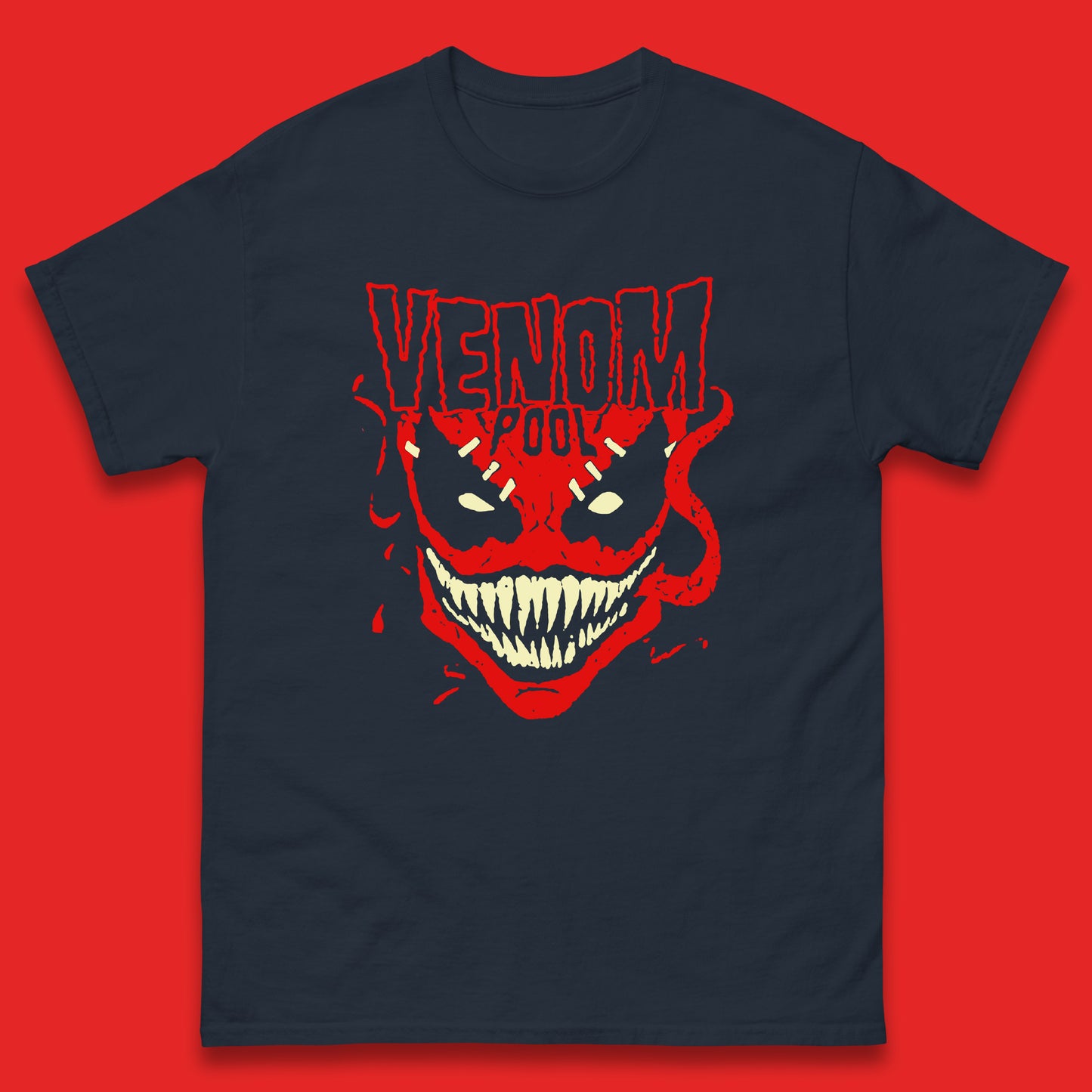 Venom Pool Marvel Avengers Venom Face Venom-Pool Marvel Comics Superhero Marvel Universe Movie Character Mens Tee Top