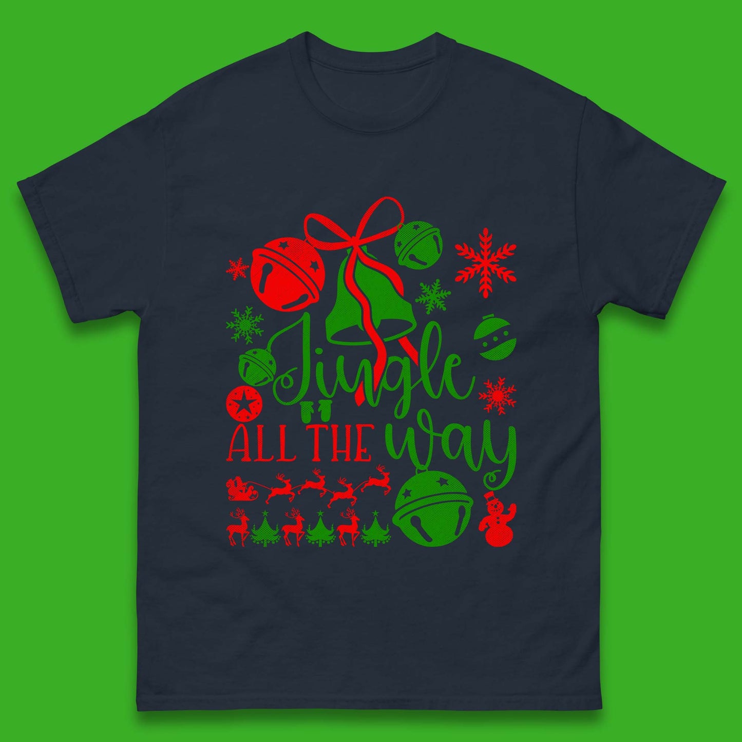 jingle all the way christmas t shirt