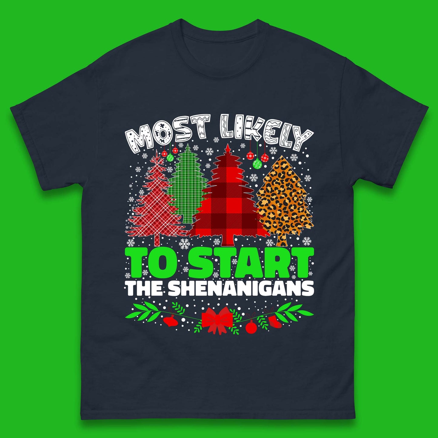 Shenanigans Christmas Mens T-Shirt