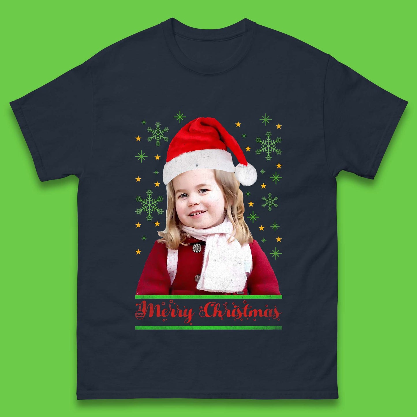 Princess Charlotte Christmas Mens T-Shirt