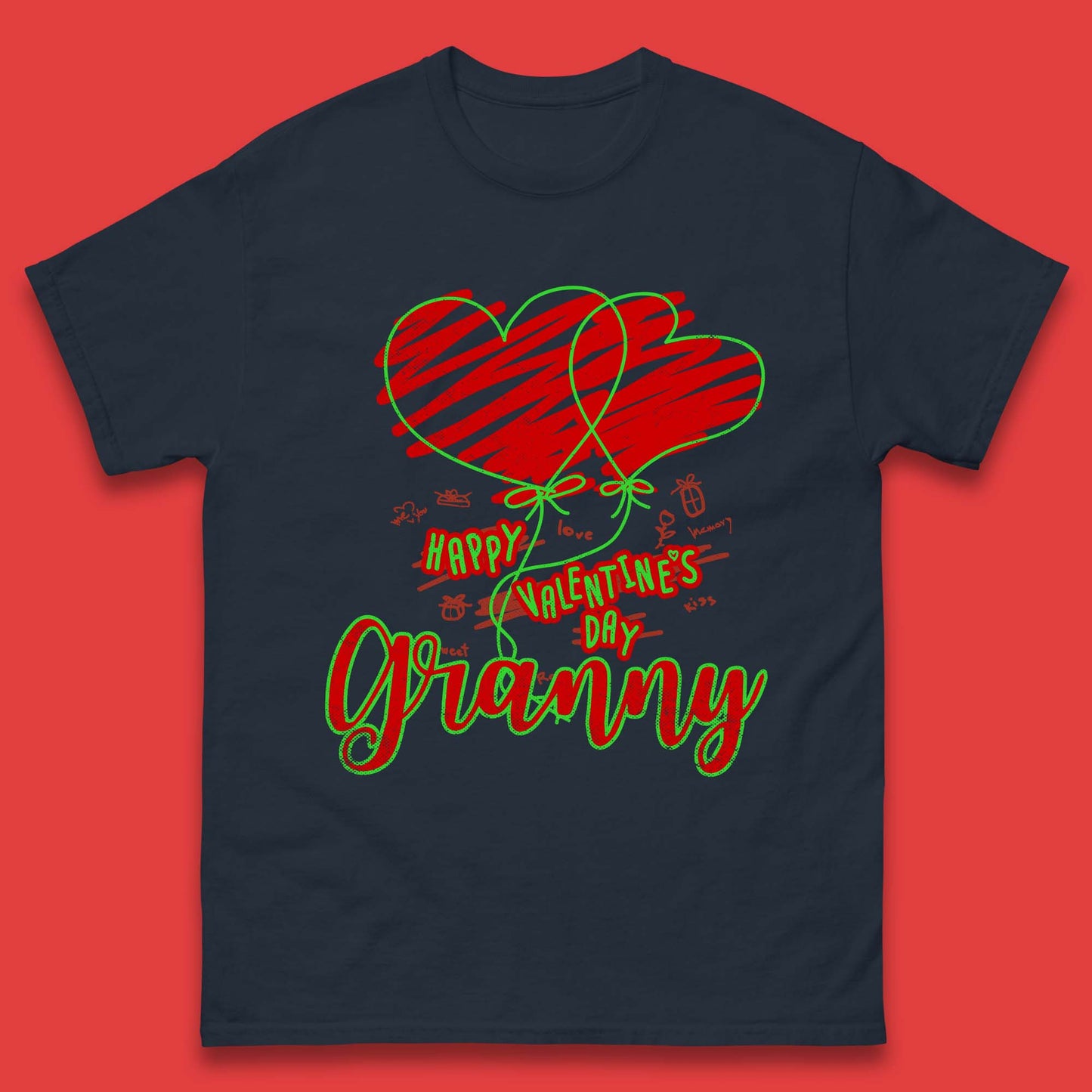 Happy Valentine's Day Granny Mens T-Shirt