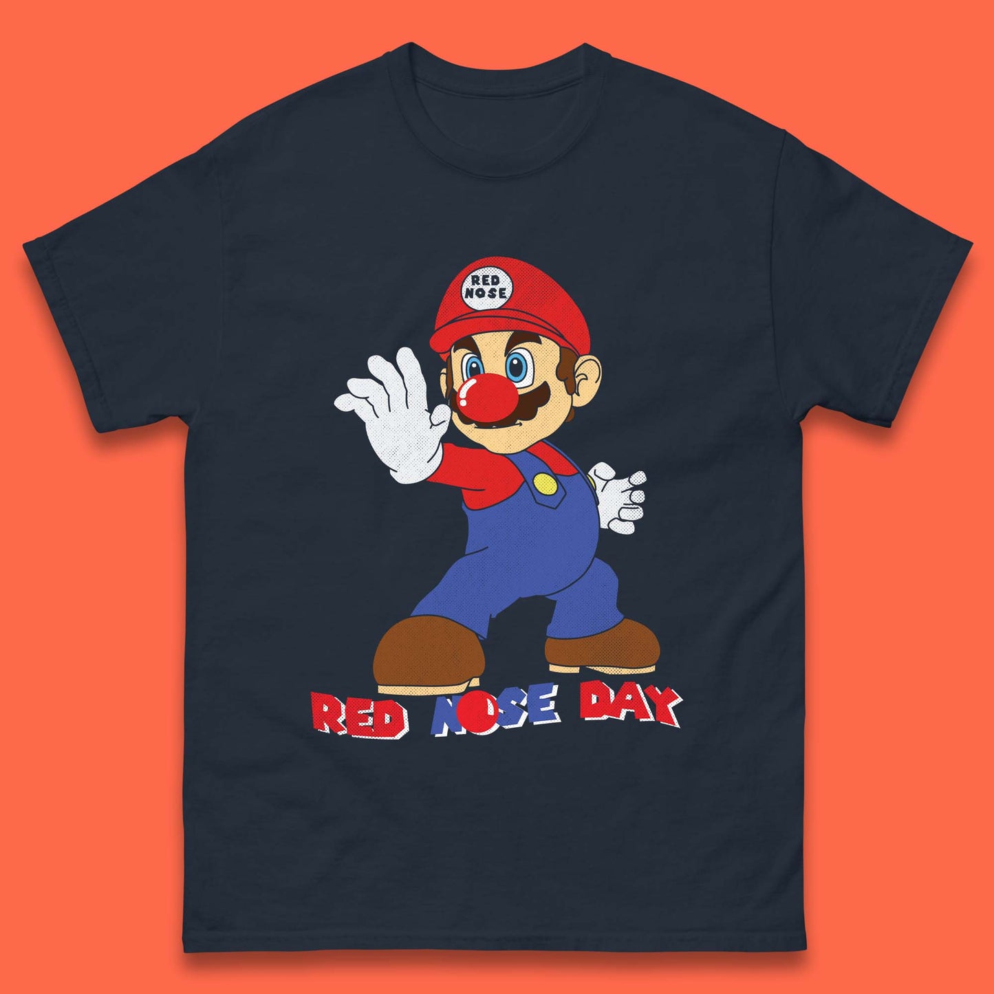 Super Mario Red Nose Day T Shirt UK
