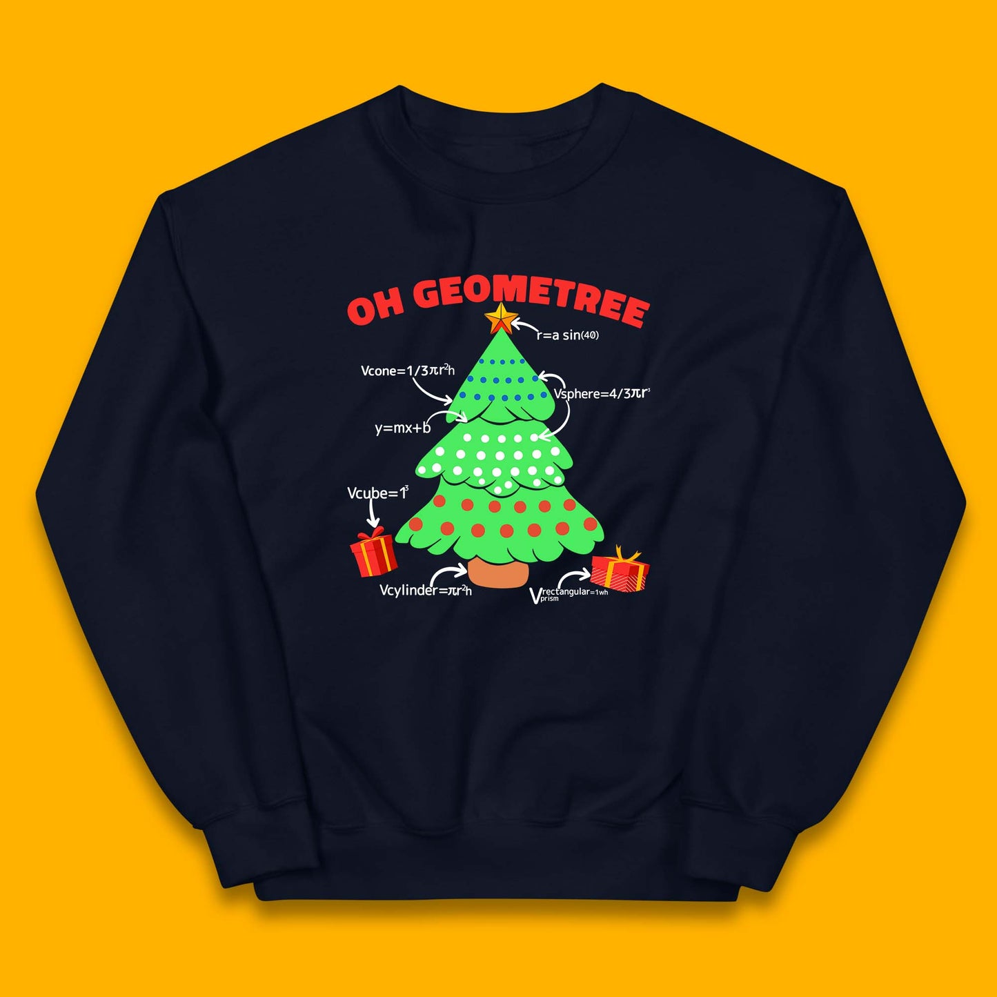 oh geometree christmas tree math geometry jumper