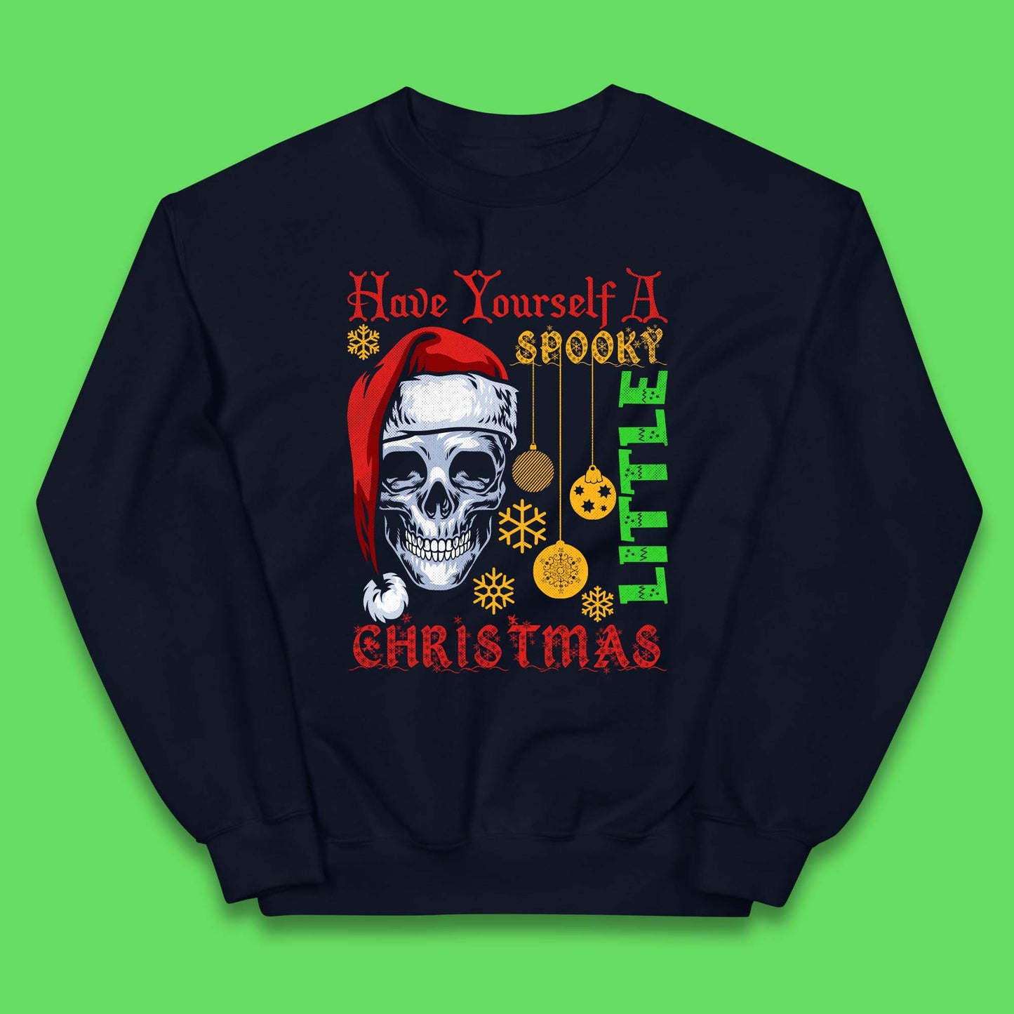 christmas skull jumper