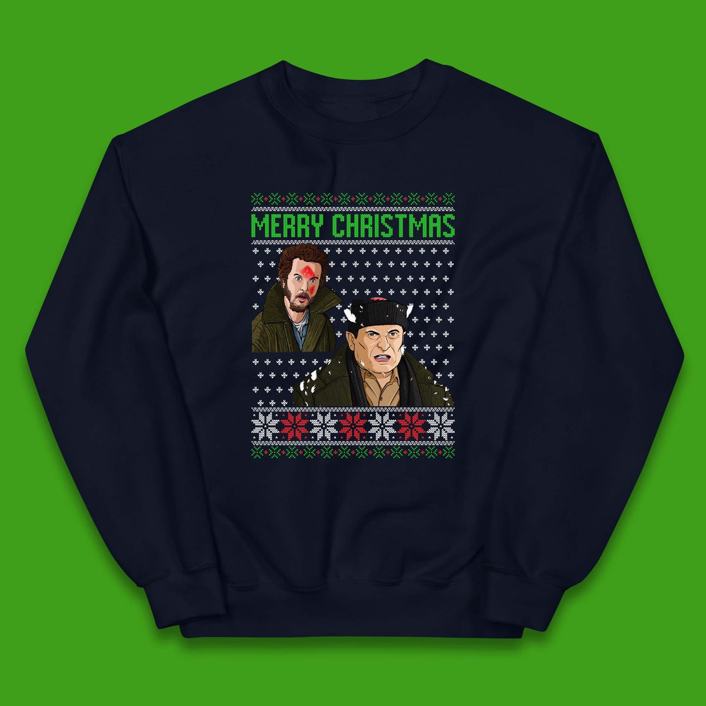 Marv And Harry Christmas Kids Jumper