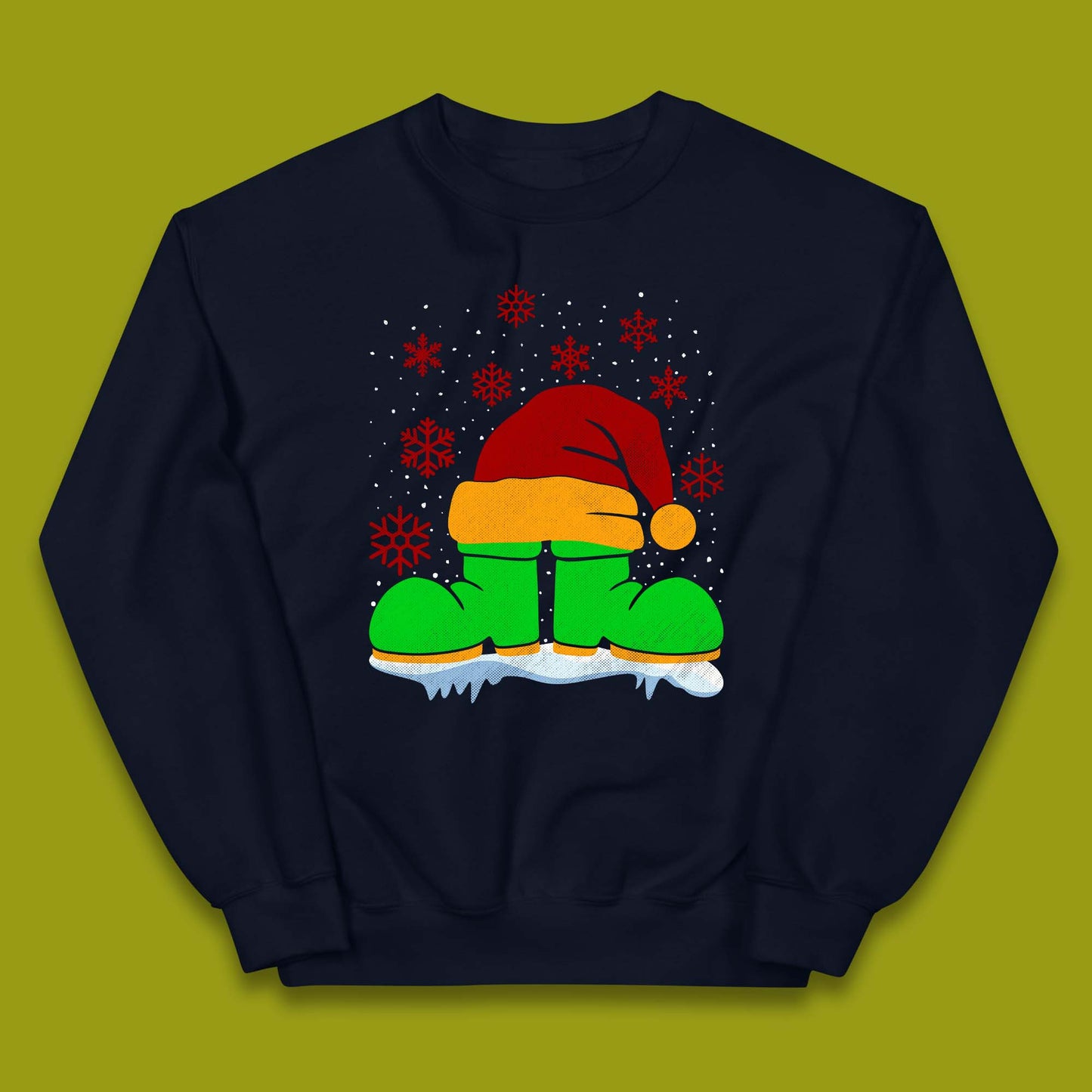 Santa Shoe Christmas Kids Jumper