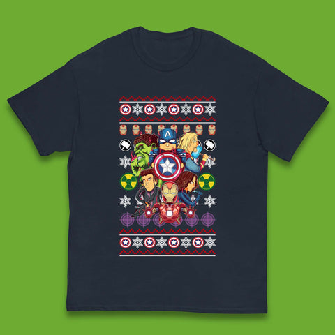 Christmas Avengers Superheroes Kids T-Shirt