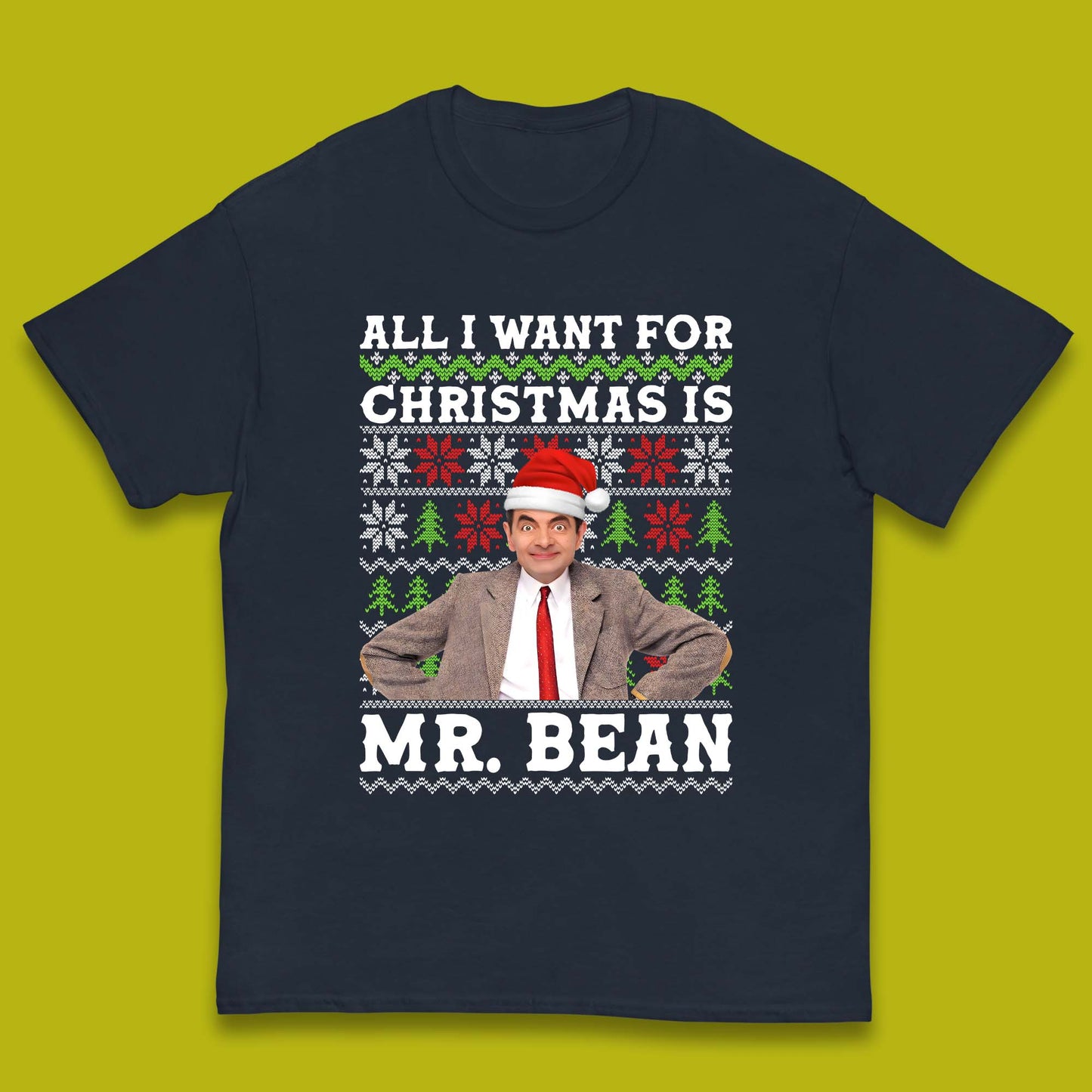 Want Mr Bean For Christmas Kids T-Shirt