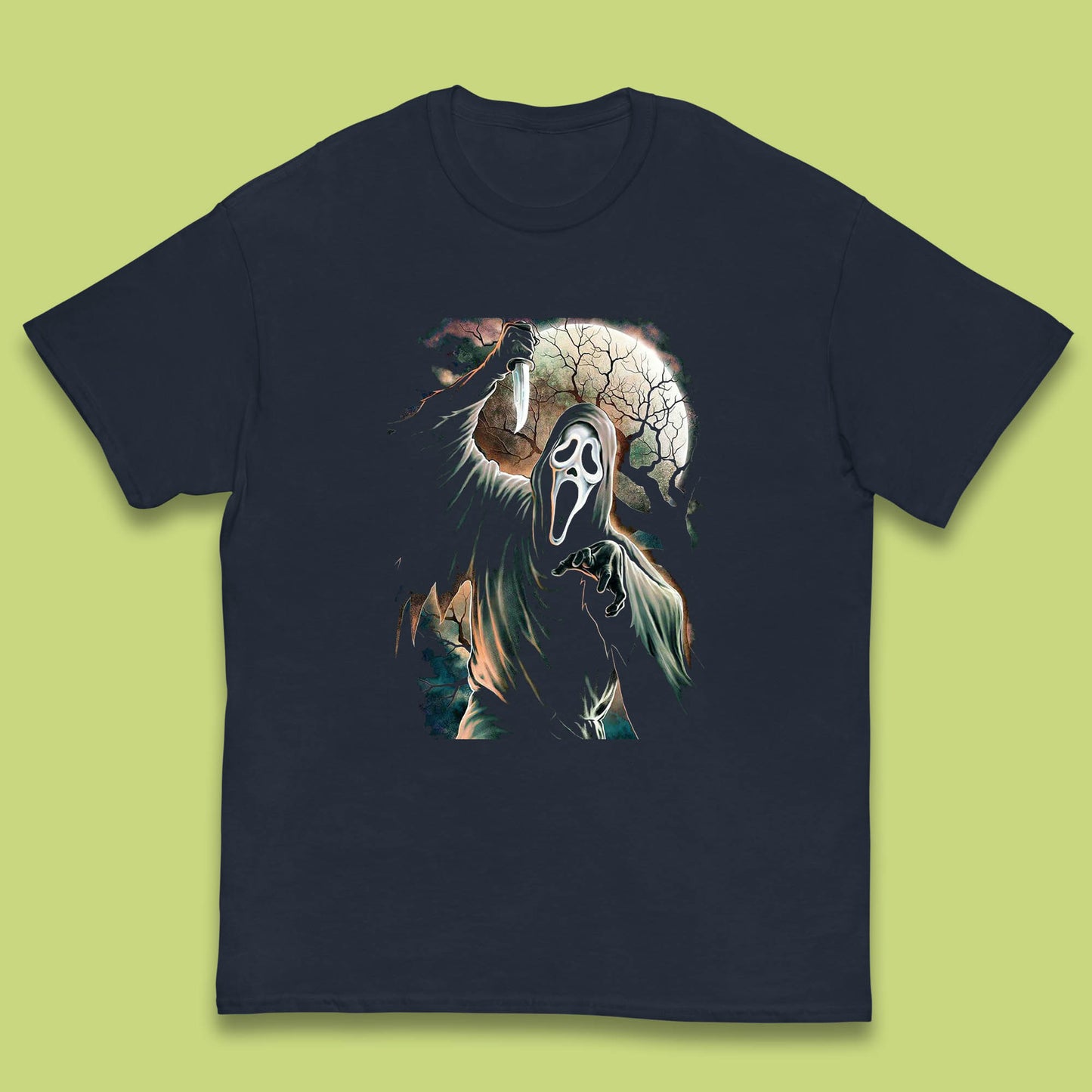 Halloween Ghostface Vintage Scream Movie Horror Night Gift Kids T Shirt