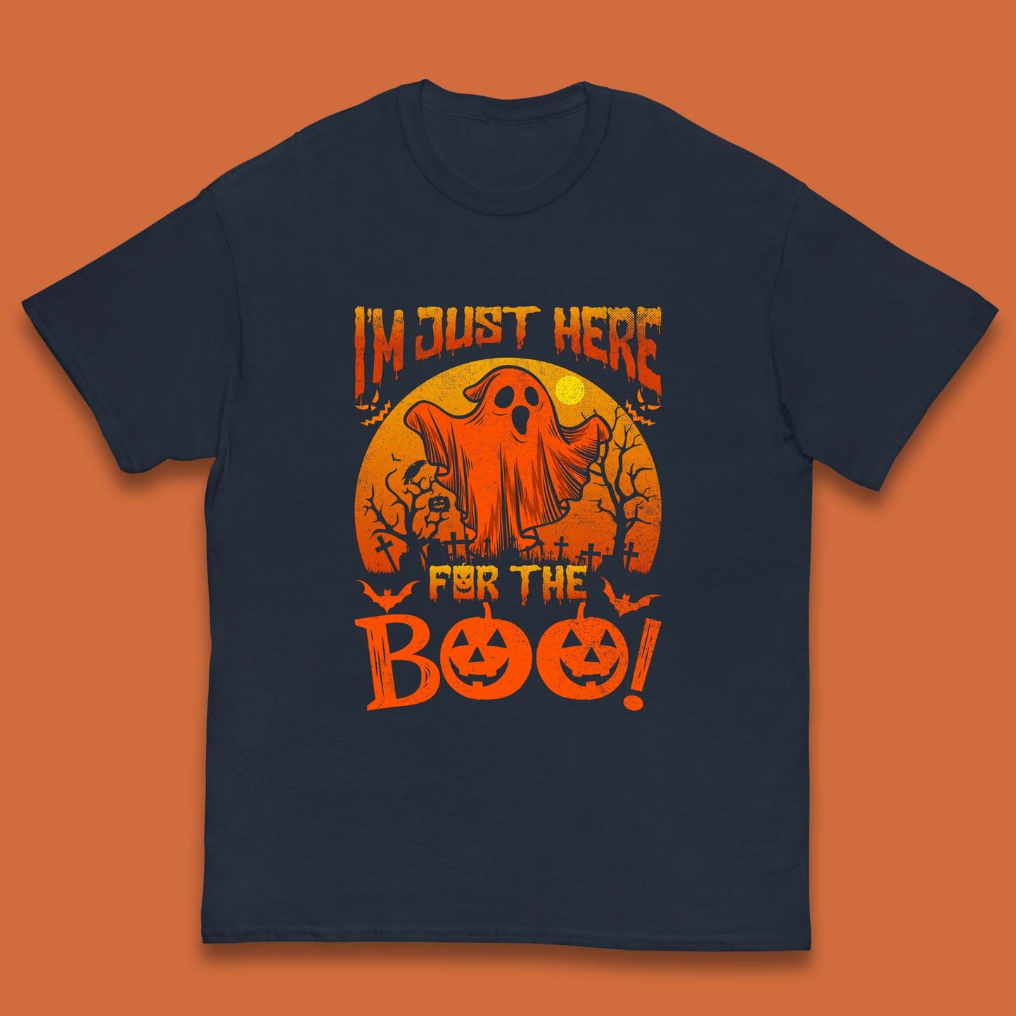 I'm Here For The Boo Halloween Horror Scary Boo Ghost Spooky Season Kids T Shirt