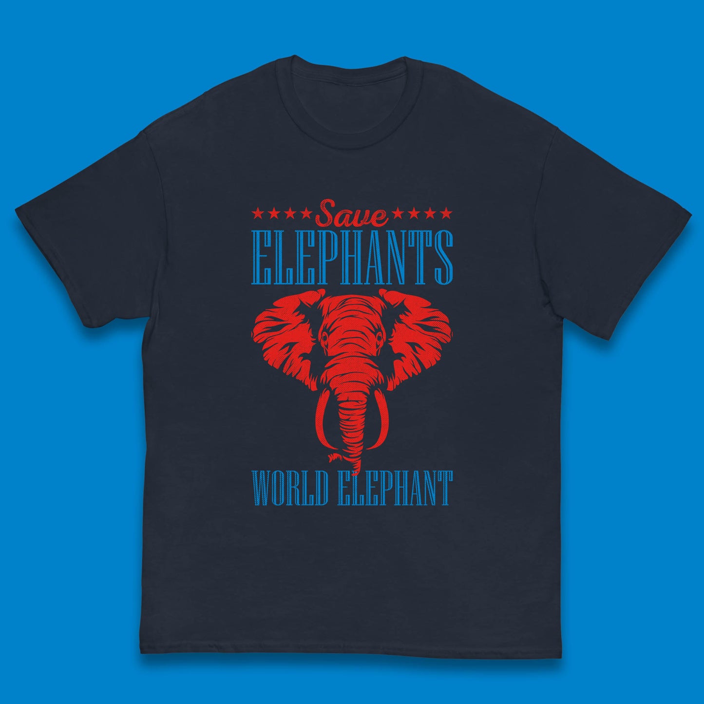 Save The Elephants World Elephant Day Zoo Animal Wildlife Kids T Shirt