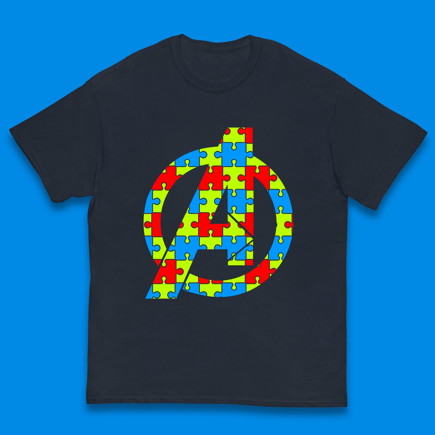 Marvel Avengers Autism Avenger Logo Autism Awareness Day Superhero Autism Is Your Super Power Kids T Shirt