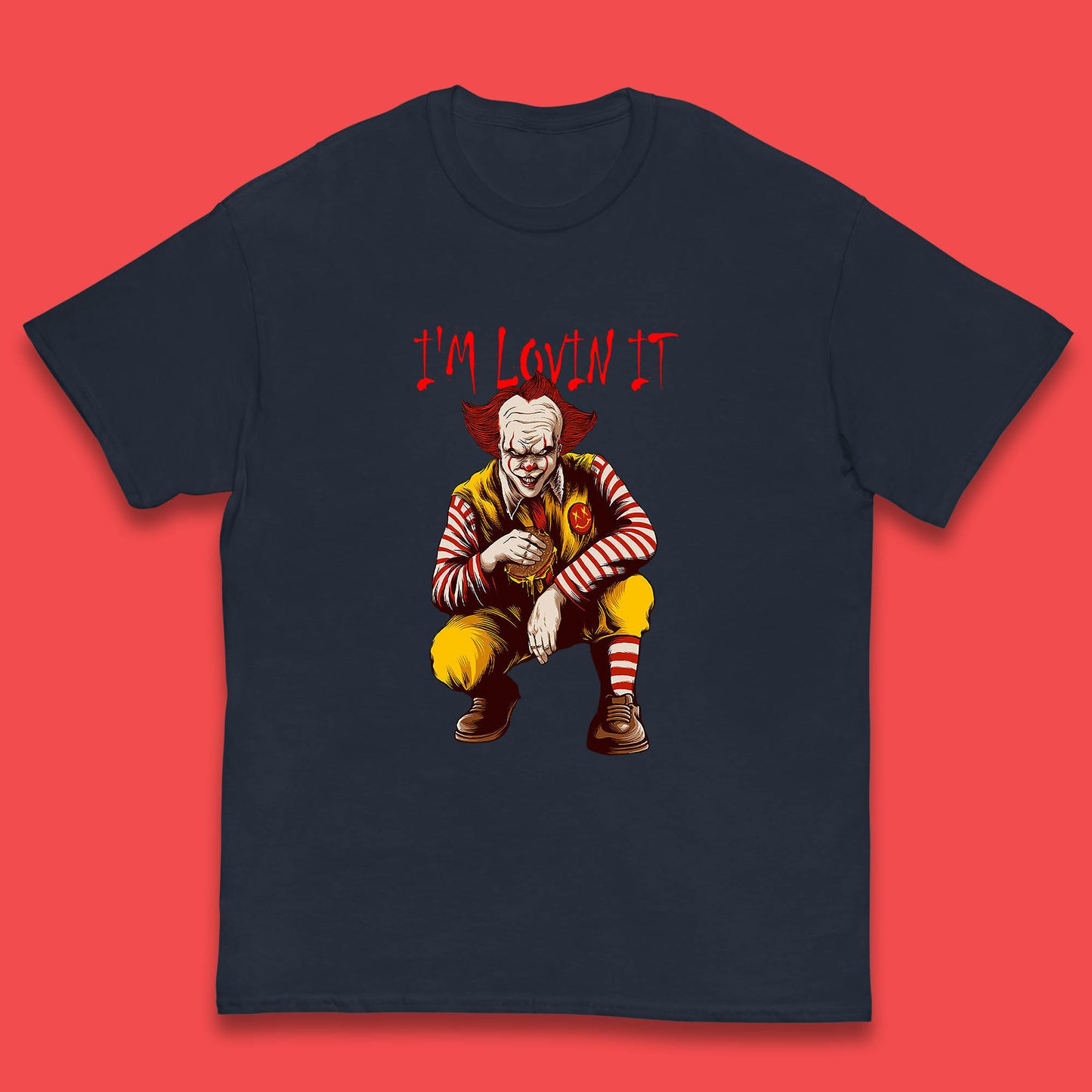 I'm Loven It Pennywise Clown Halloween IT Pennywise Clown Horror Movie Fictional Character Kids T Shirt