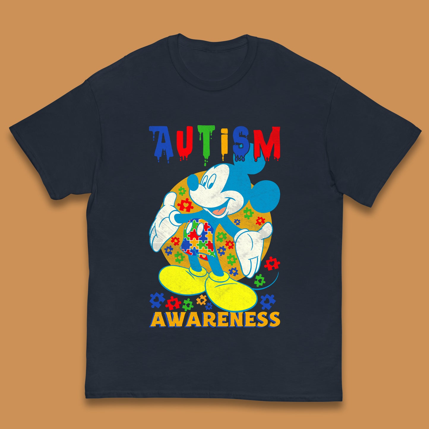 Autism Awareness Mickey Mouse Kids T-Shirt