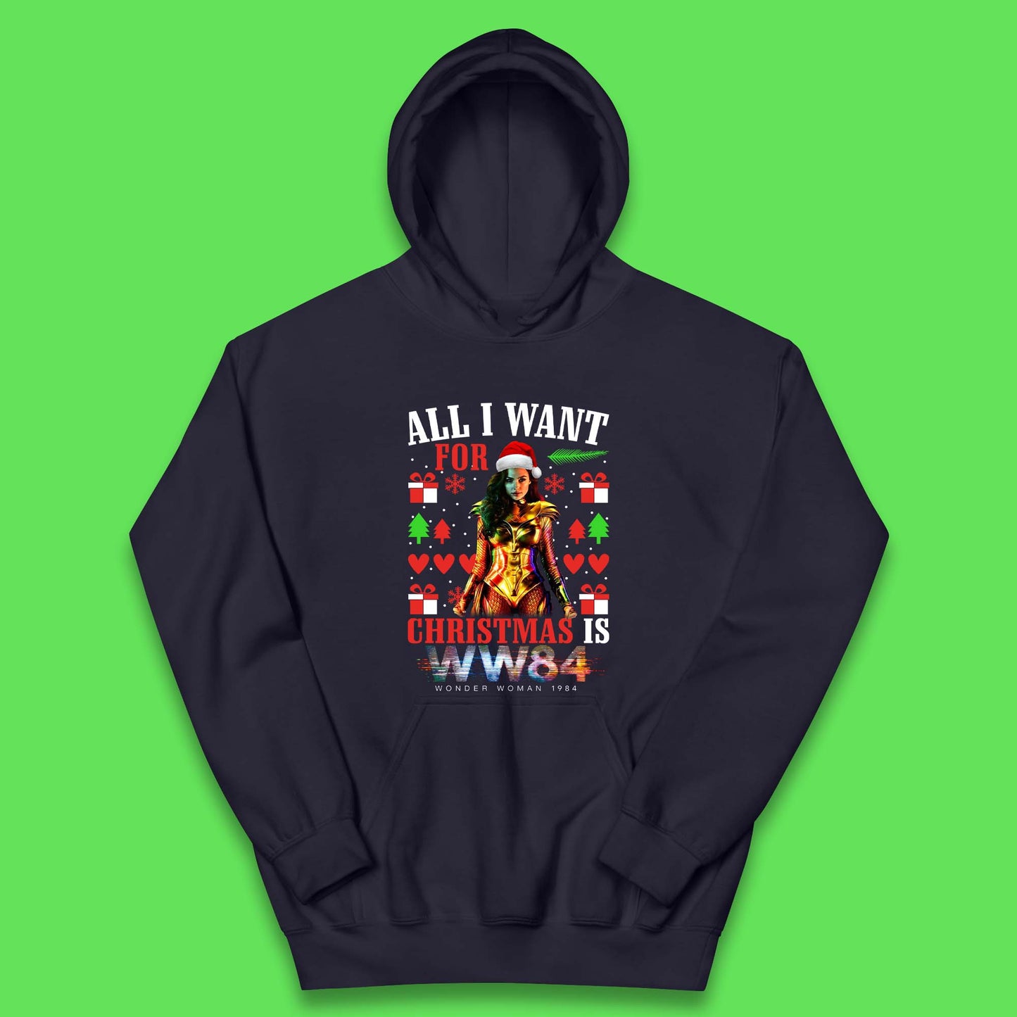 Wonder Woman 1984 Christmas Kids Hoodie