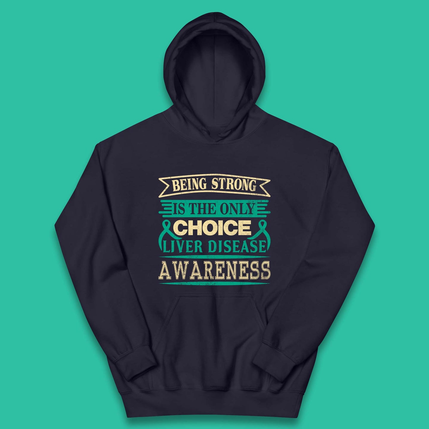 Liver Disease Awareness Kids Hoodie