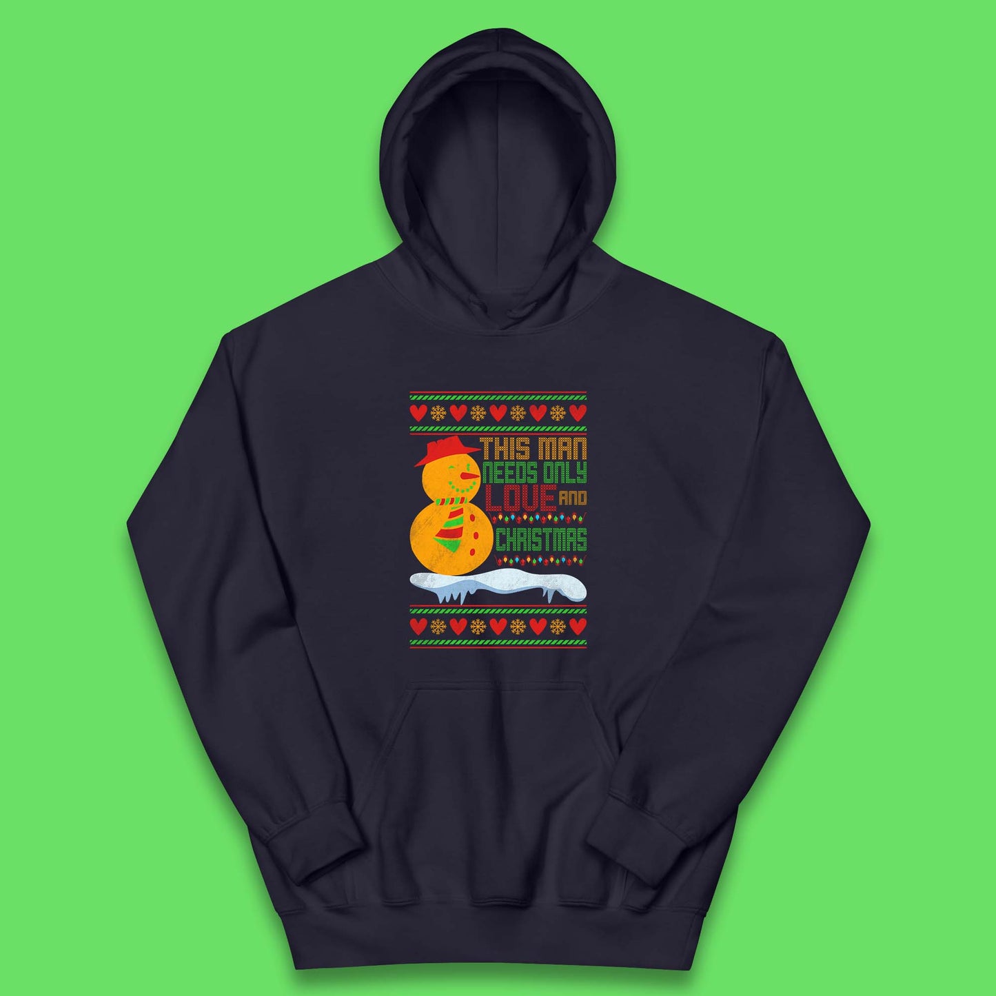 snowman christmas hoodie