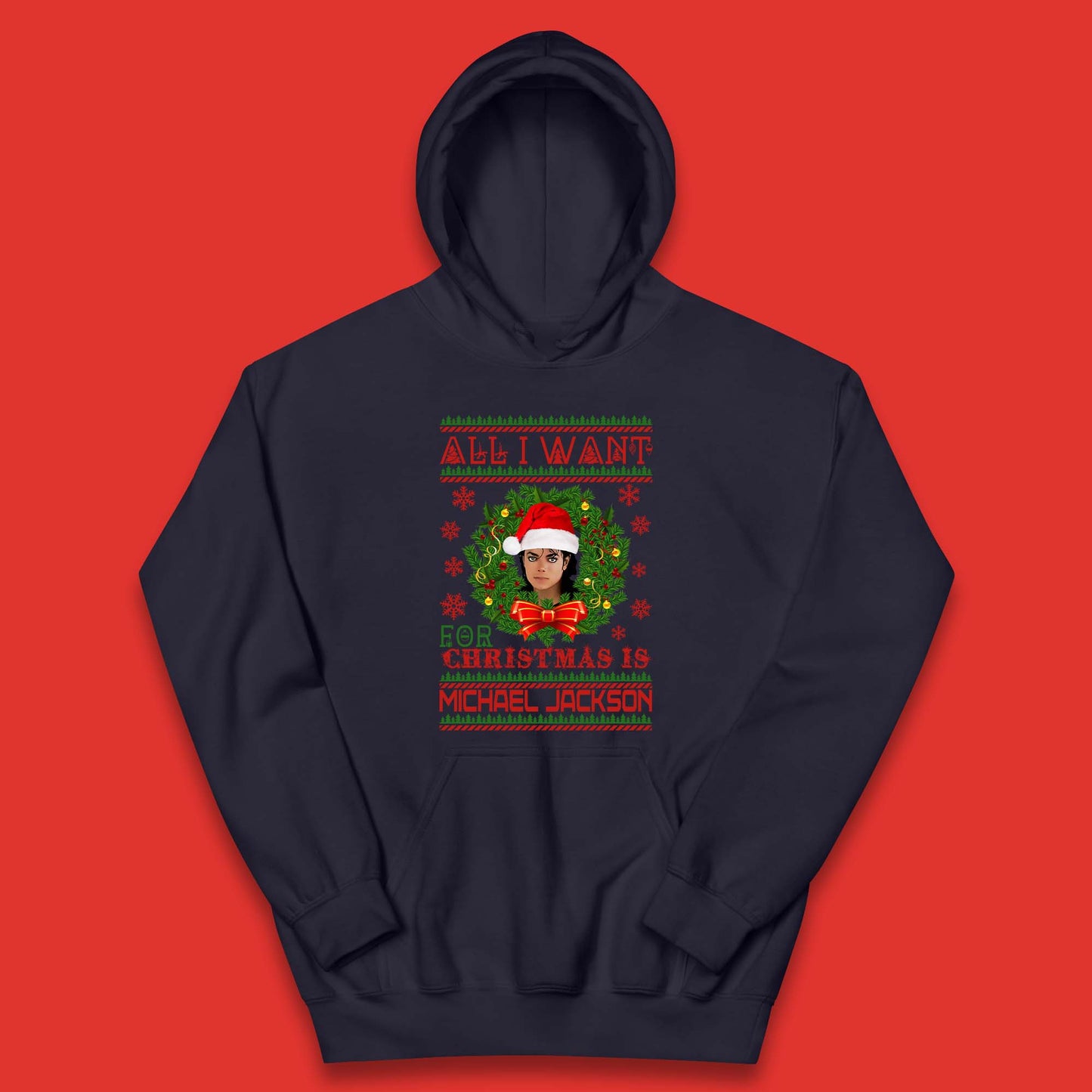 Michael Jackson Christmas Kids Hoodie