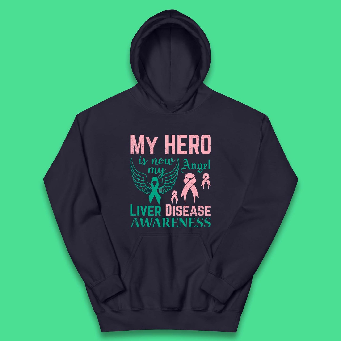 My Hero Is Now My Angel Kids Hoodie