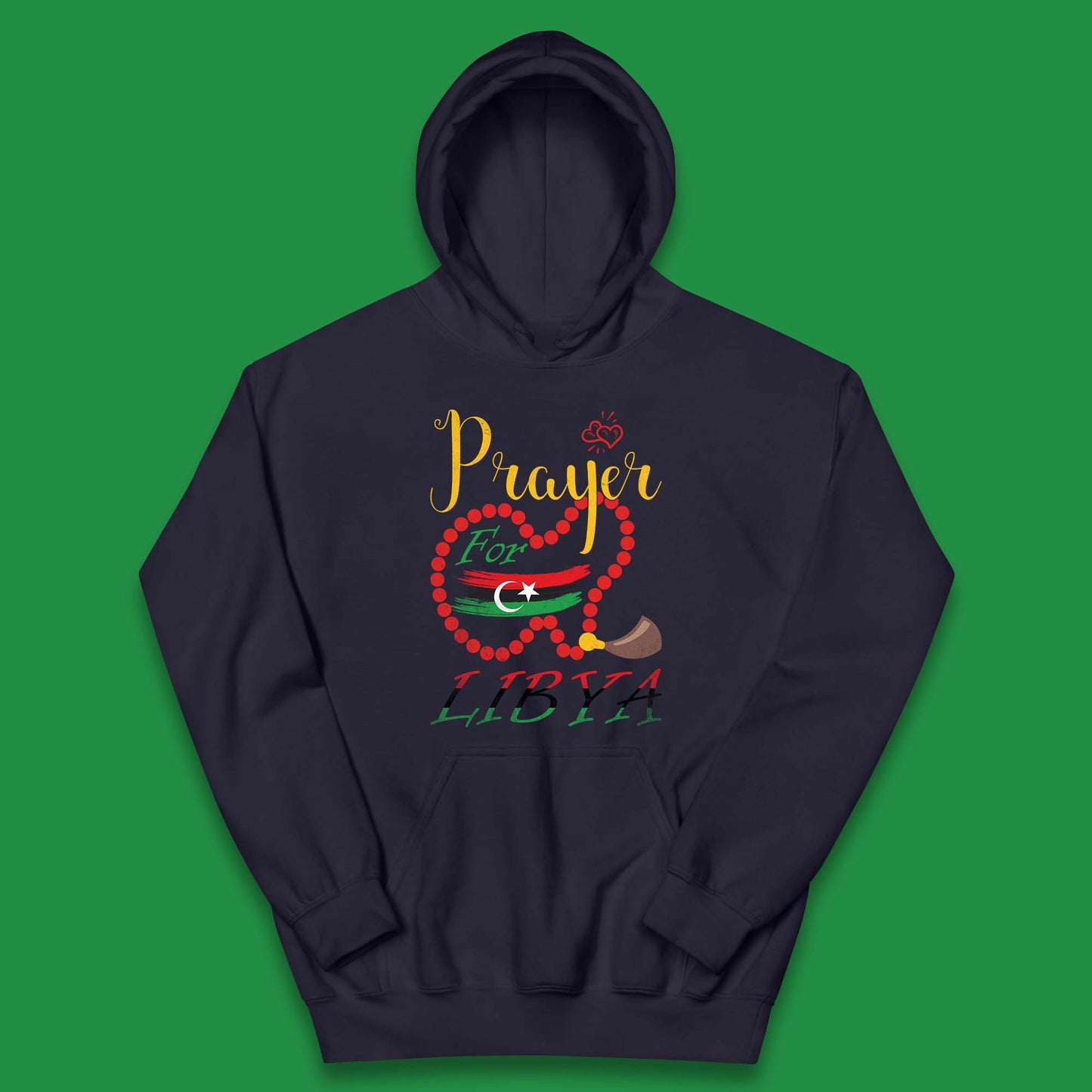 Prayer For Libya Help Libya Flood Solidarity Stand With Libya Kids Hoodie