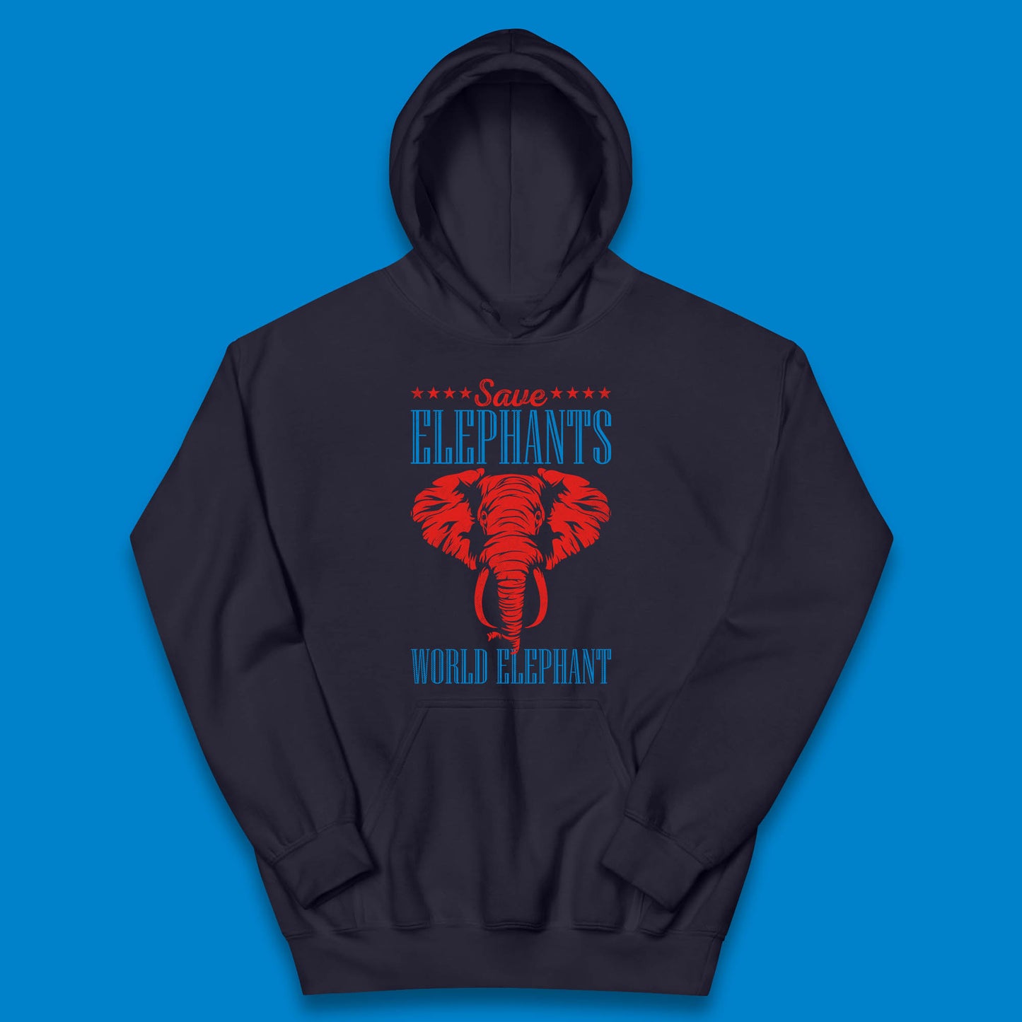 Save The Elephants World Elephant Day Zoo Animal Wildlife Kids Hoodie