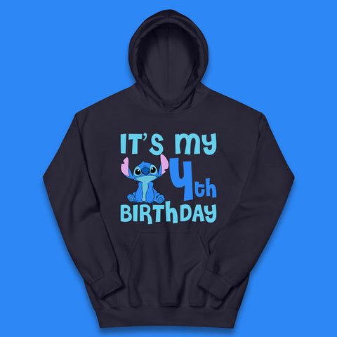 Personalised It's My Birthday Disney Stitch Custom Birthday Year Lilo & Stitch Birthday Party Kids Hoodie