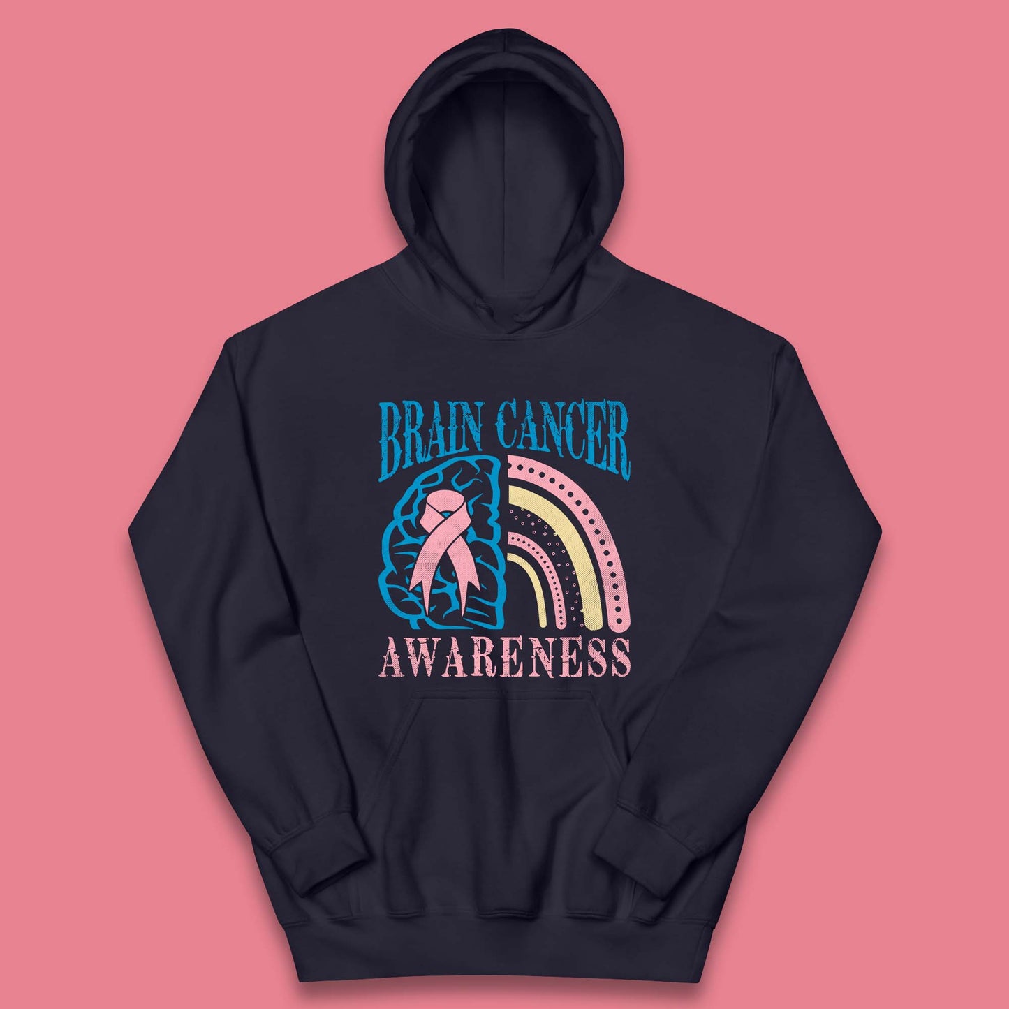 Brain Cancer Awareness Kids Hoodie