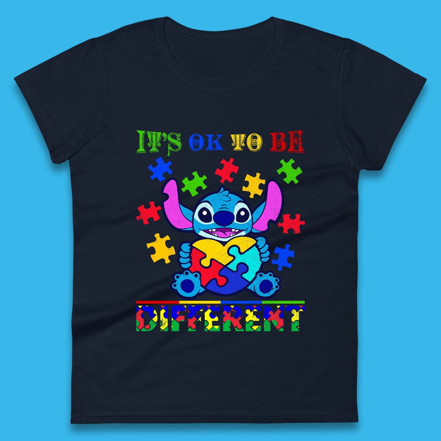Disney Stitch Autism Womens T-Shirt