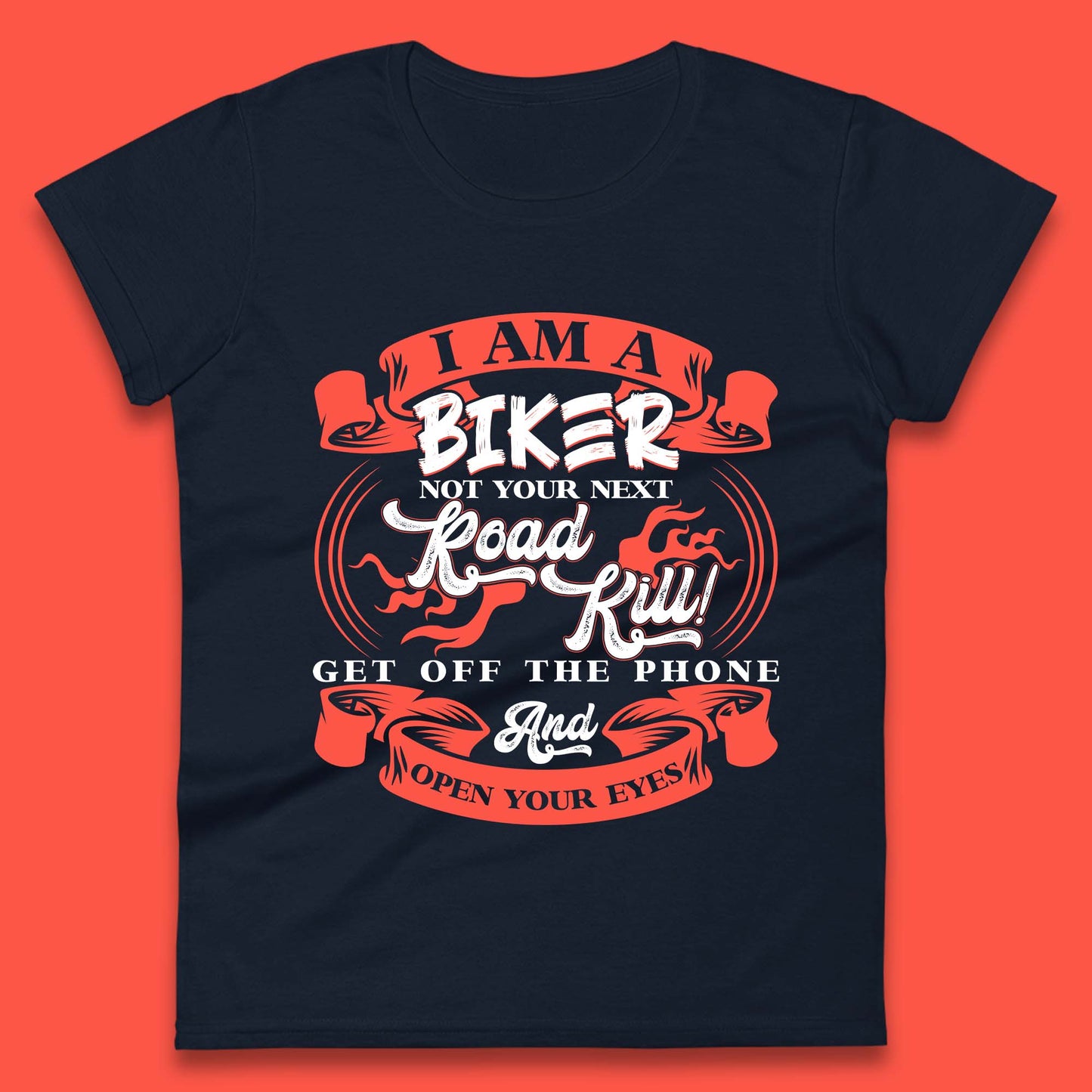 Biker Road Kill Womens T-Shirt