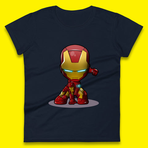 Marvel Avenger Iron Man Movie Character Ironman Costume Superhero Marvel Comics Womens Tee Top