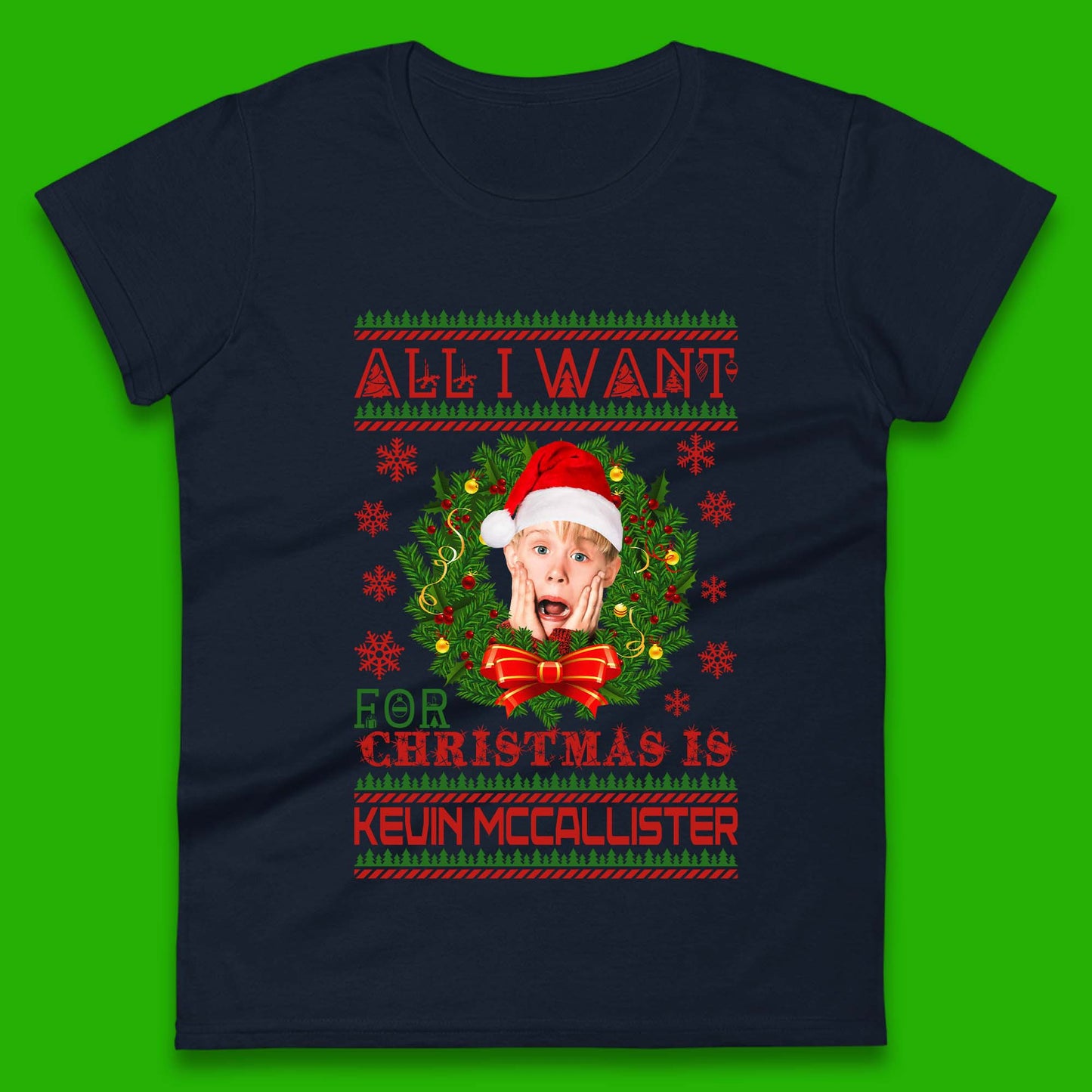 Kevin McCallister Christmas Womens T-Shirt