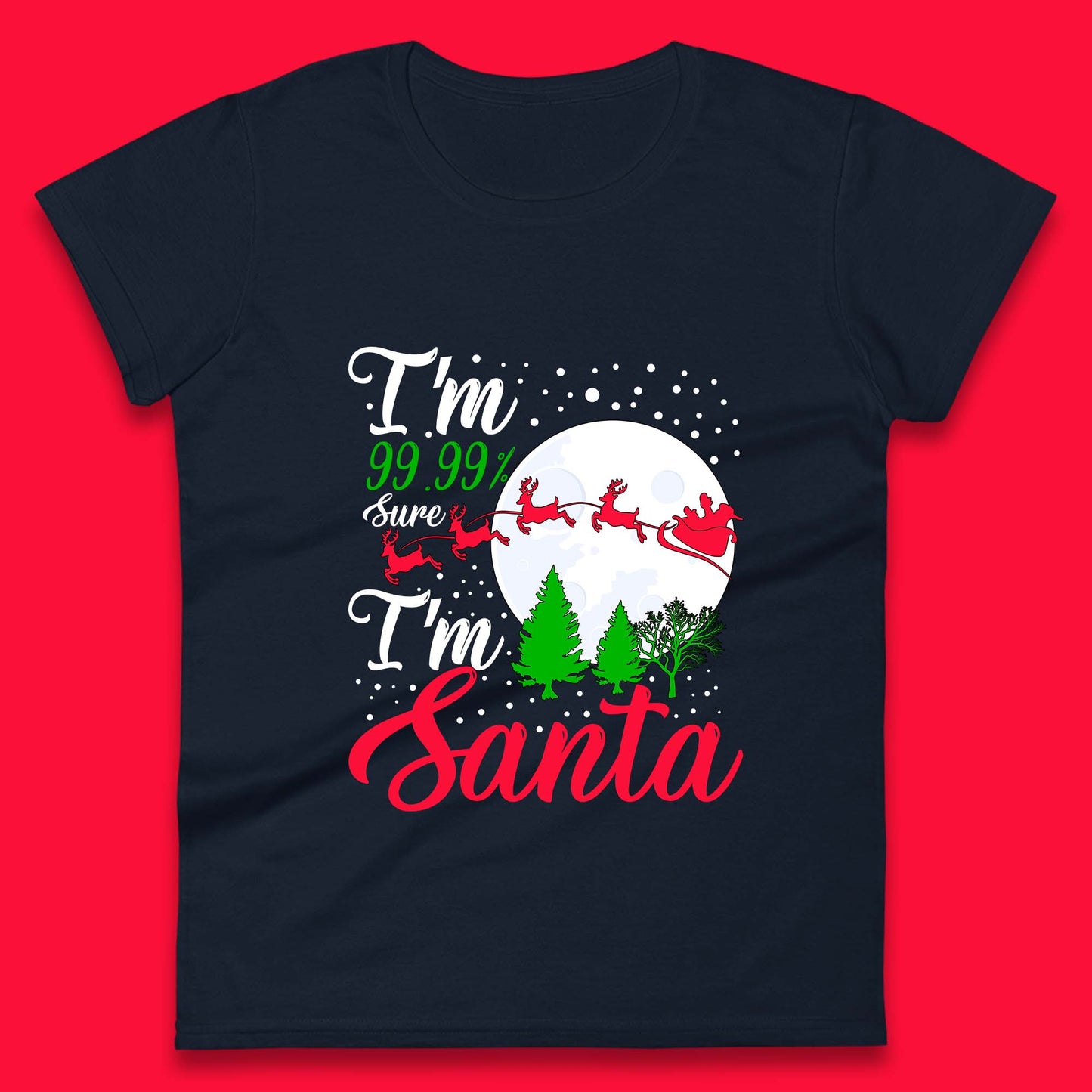 christmas santa womens t shirt