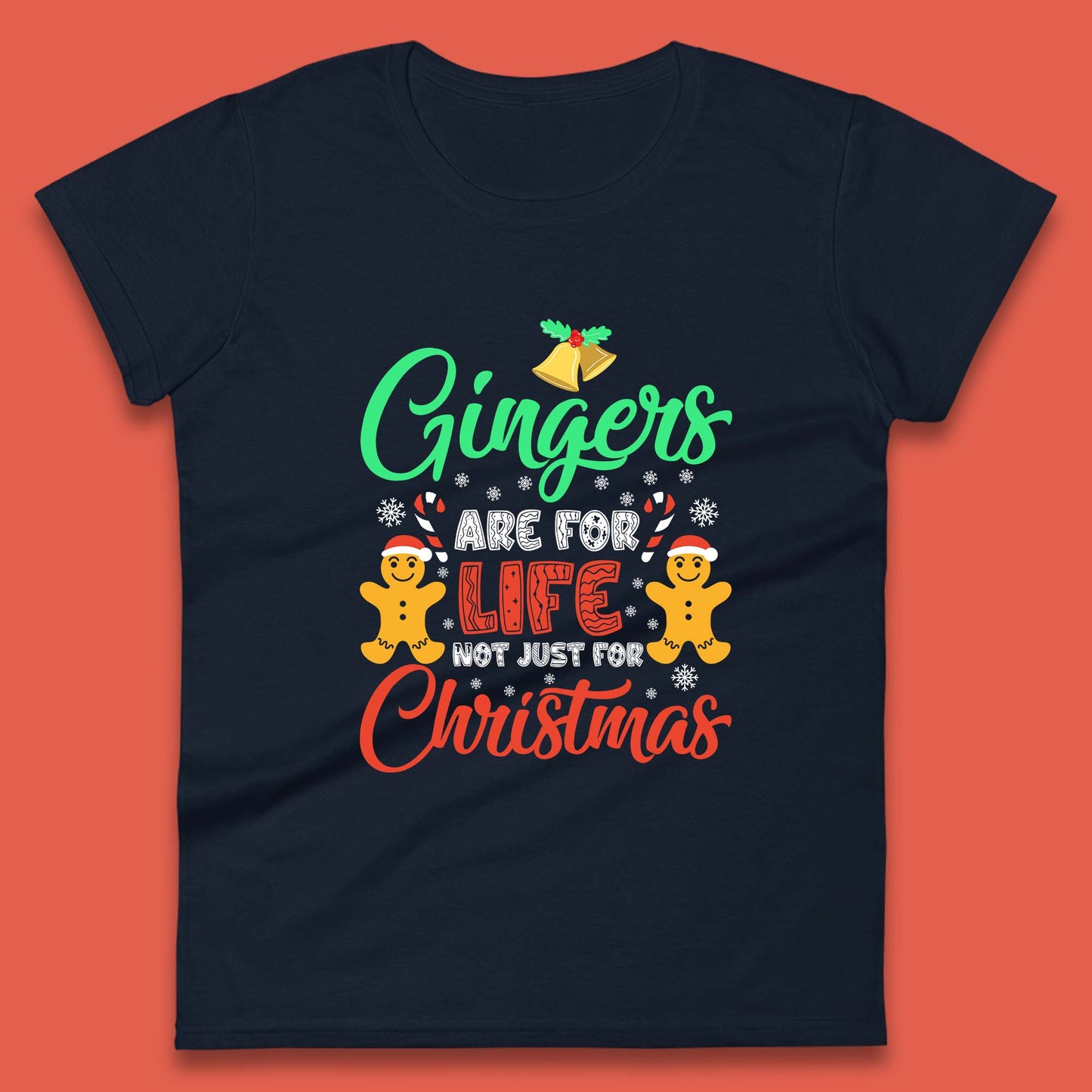 gingerbread christmas womens t shirt