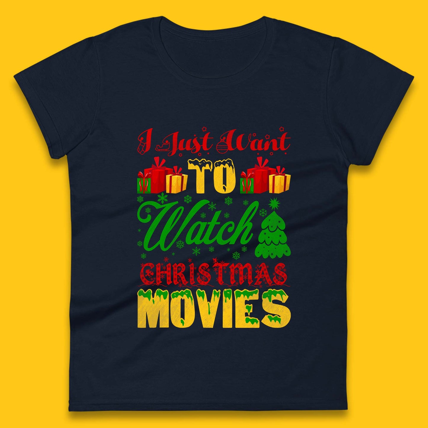christmas movie womens t shirt