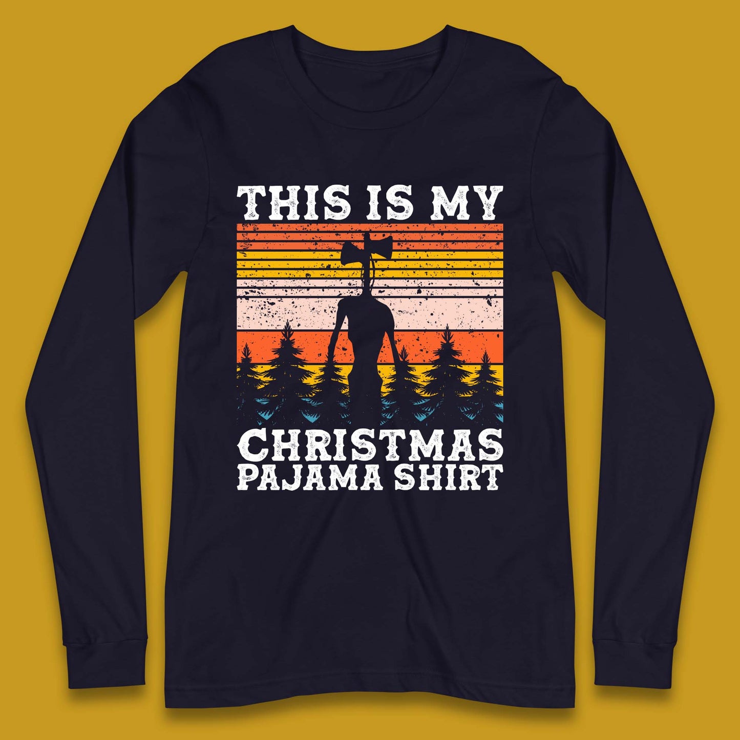 Alien Siren Head Christmas Long Sleeve T-Shirt