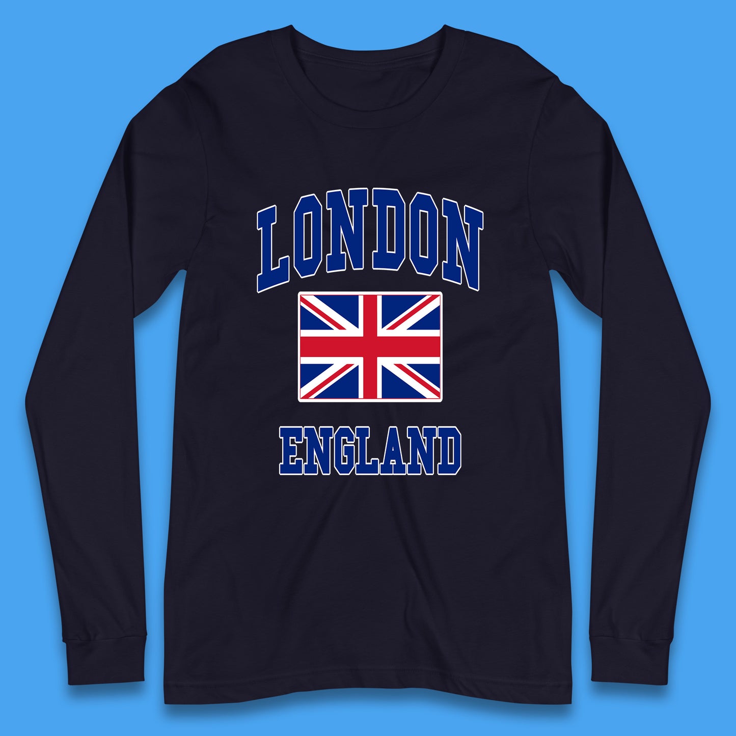 London England Flag Great Britain United Kingdom Uk Union Jack Souvenir British Flag Long Sleeve T Shirt