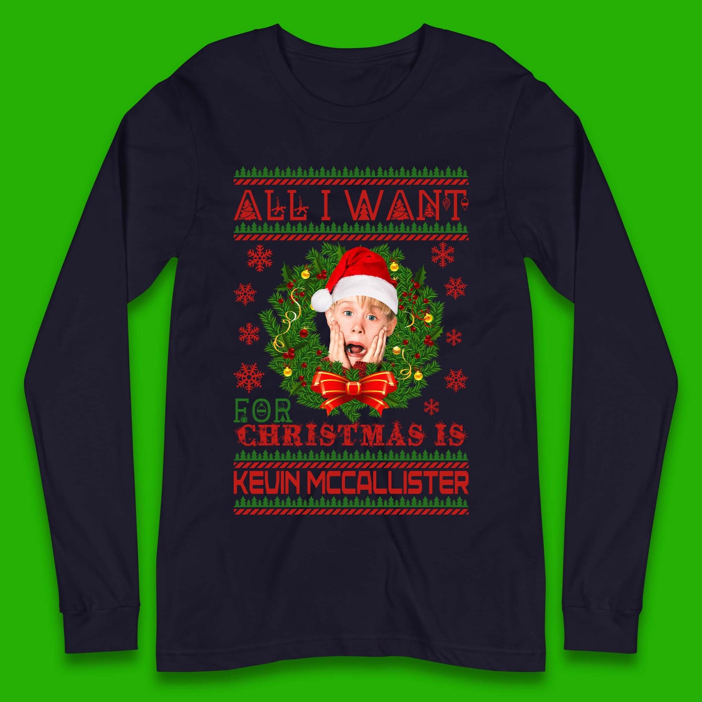 Kevin McCallister Christmas Long Sleeve T-Shirt
