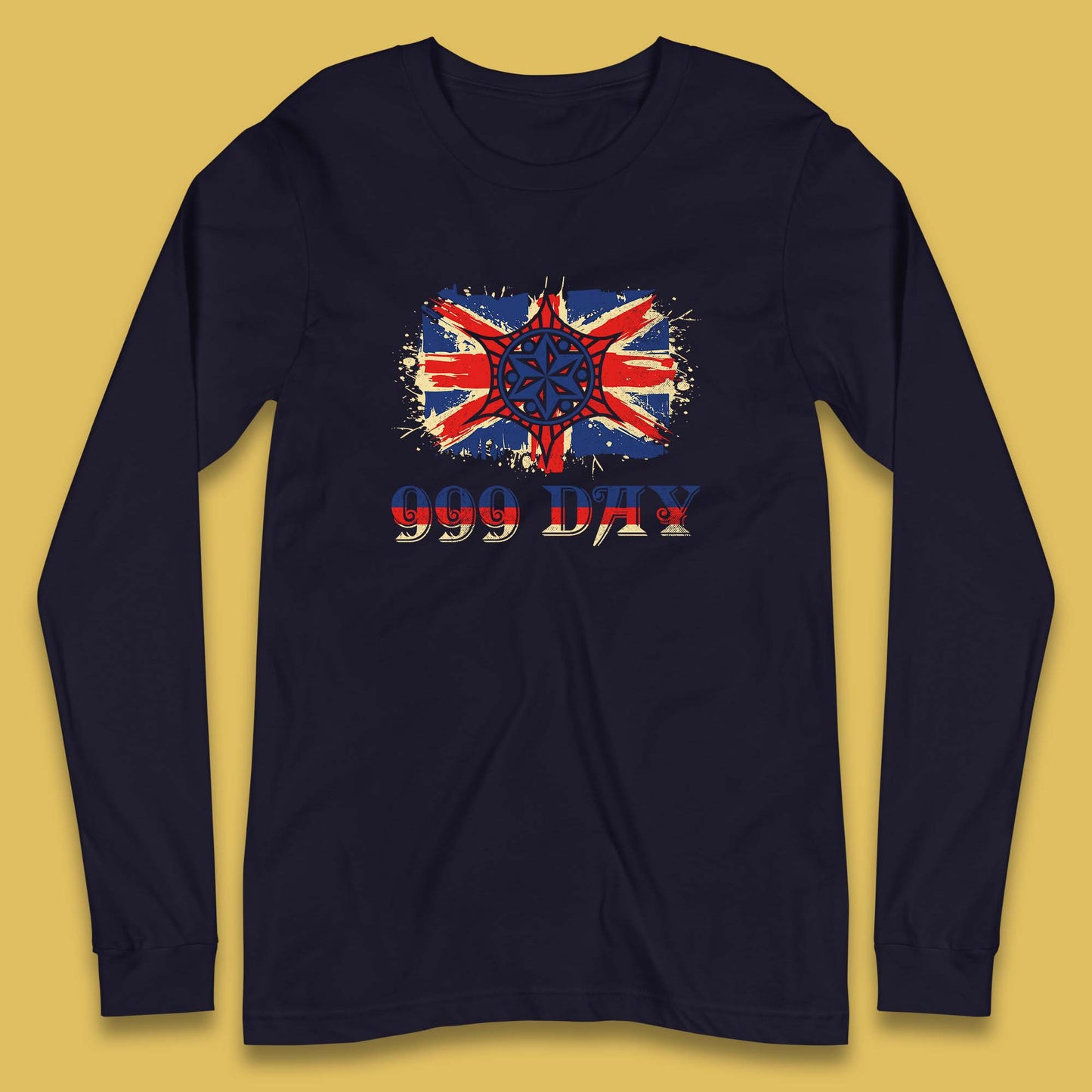 Emergency Services Day 999 Days United Kingdom Annual Holiday Long Sleeve T Shirt