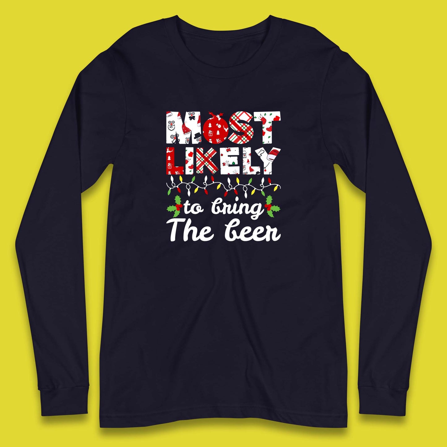 beer christmas long sleeve t shirt