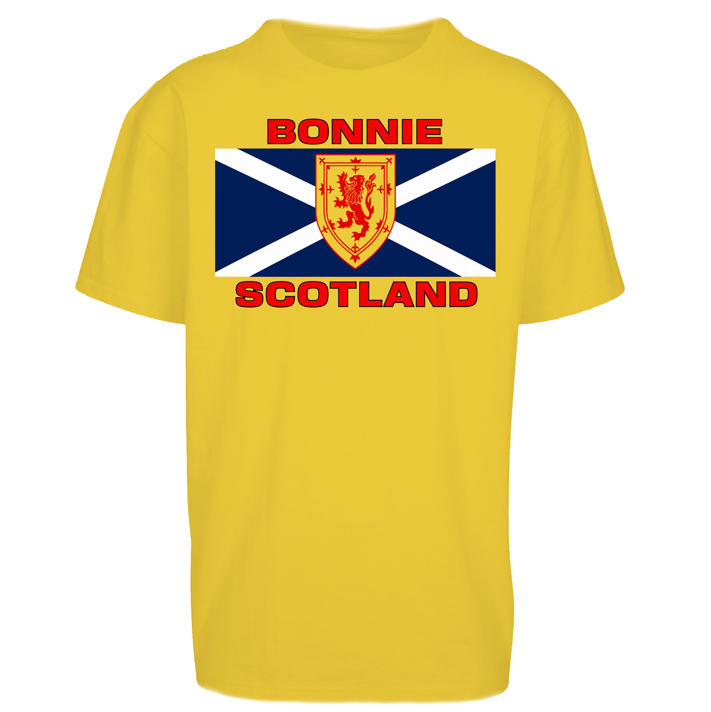 Bonnie Scotland Football Flag Oversized T Shirt