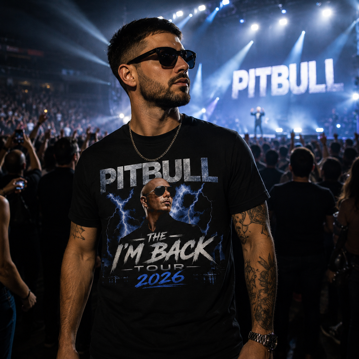 Pitbull The I'm Back Tour 2026 T Shirt