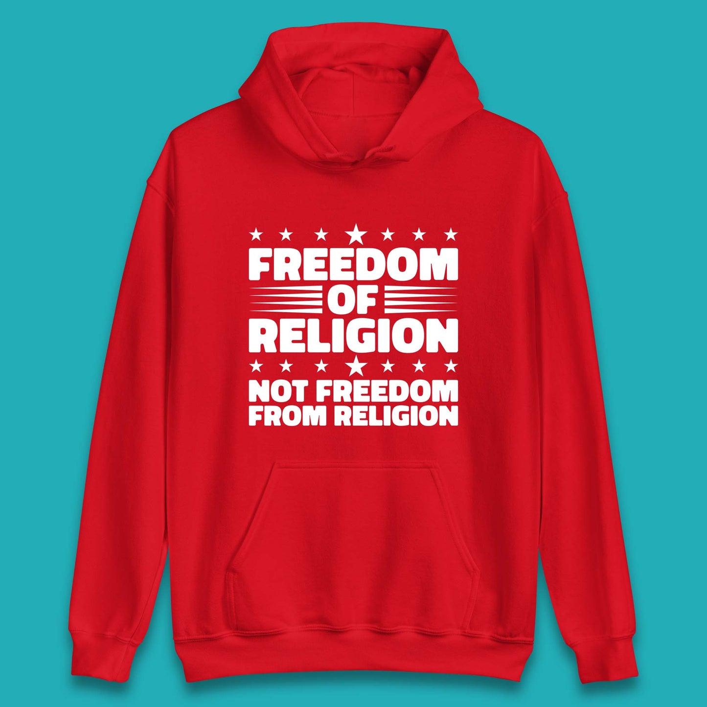 Freedom Of Religion Not Freedom From Religion Separation Of Church Of State Anti-Fascist Unisex Hoodie