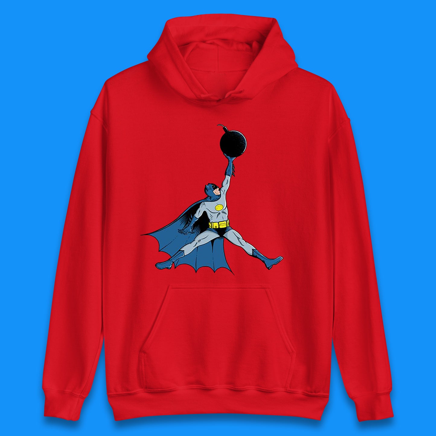 Superhero Batman Jordan Spoof DC Comics Action Adventure Movie Character Unisex Hoodie