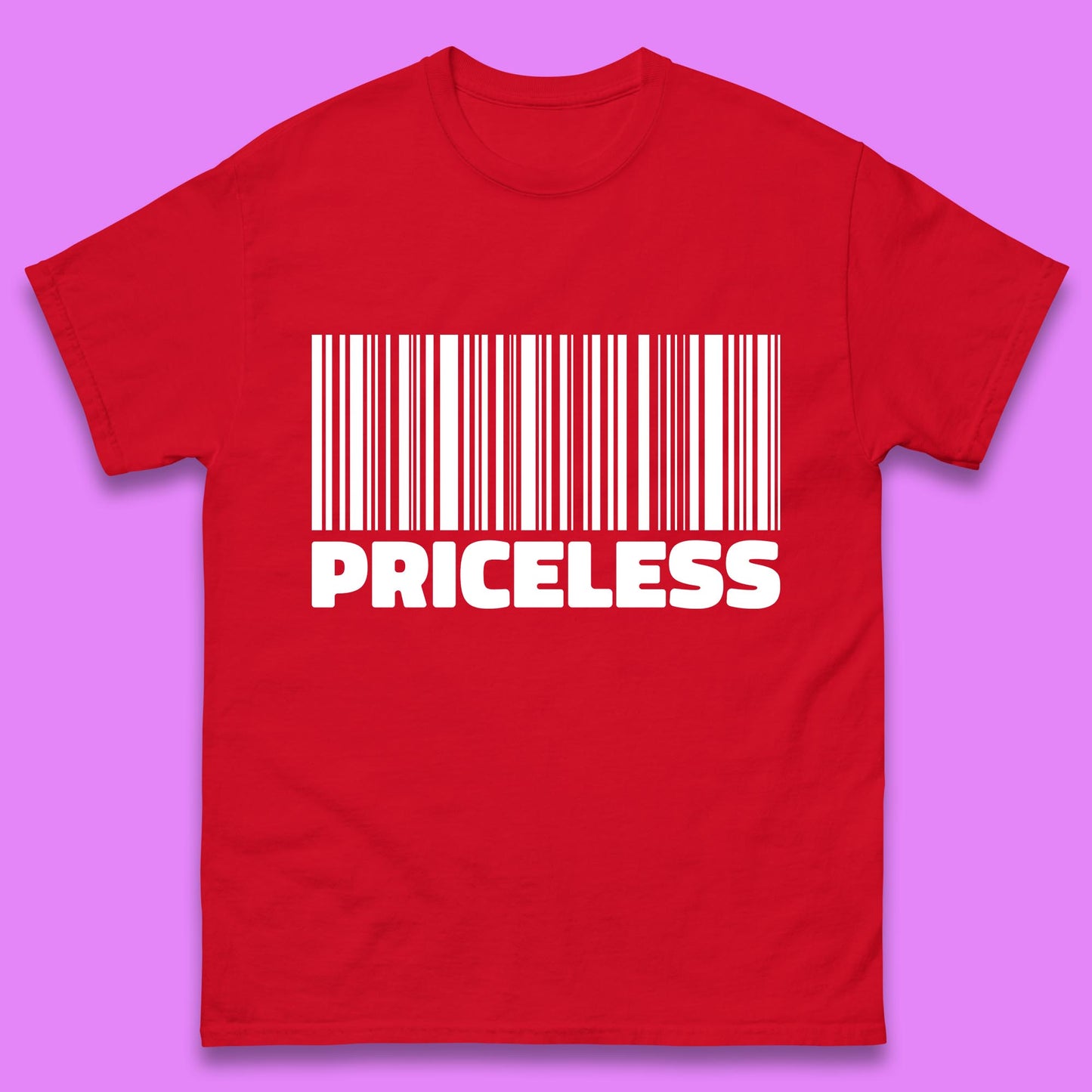 Scan For Priceless Barcode Funny Label Inspirational Empowerment Mens Tee Top