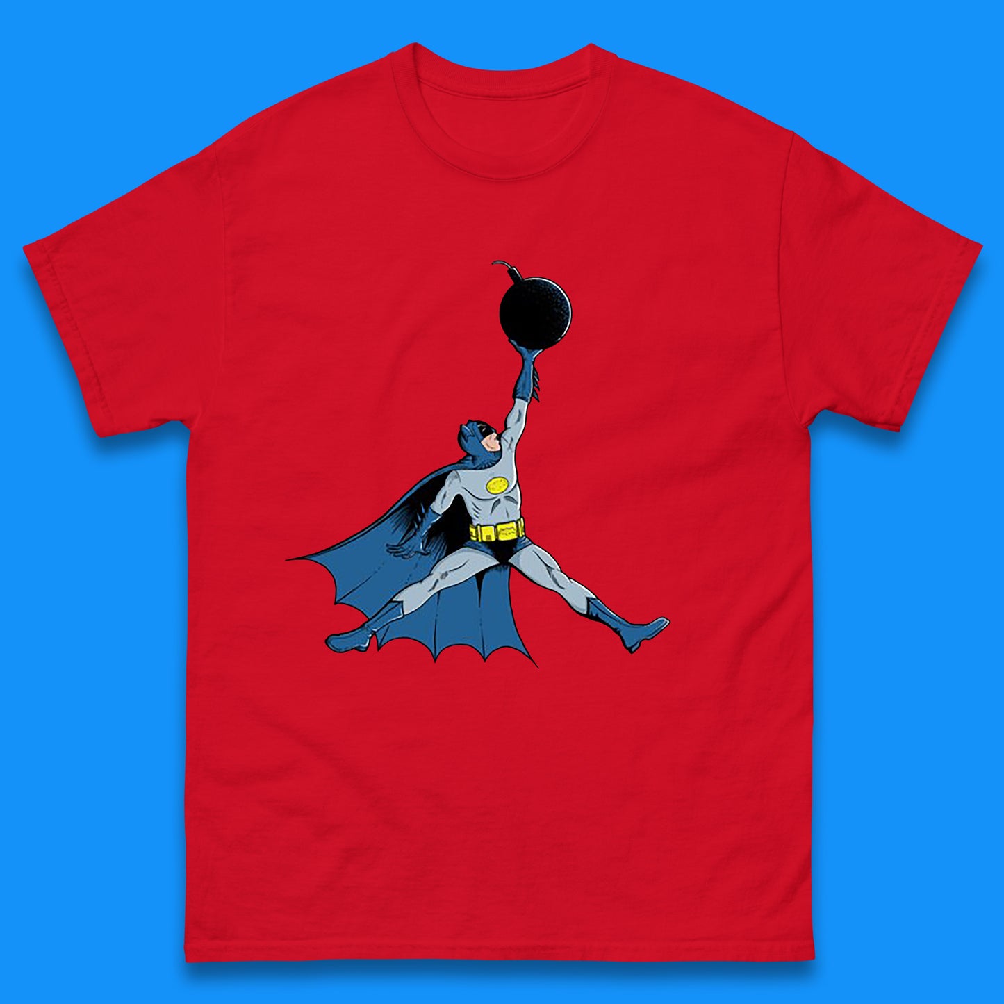Superhero Batman Jordan Spoof DC Comics Action Adventure Movie Character Mens Tee Top