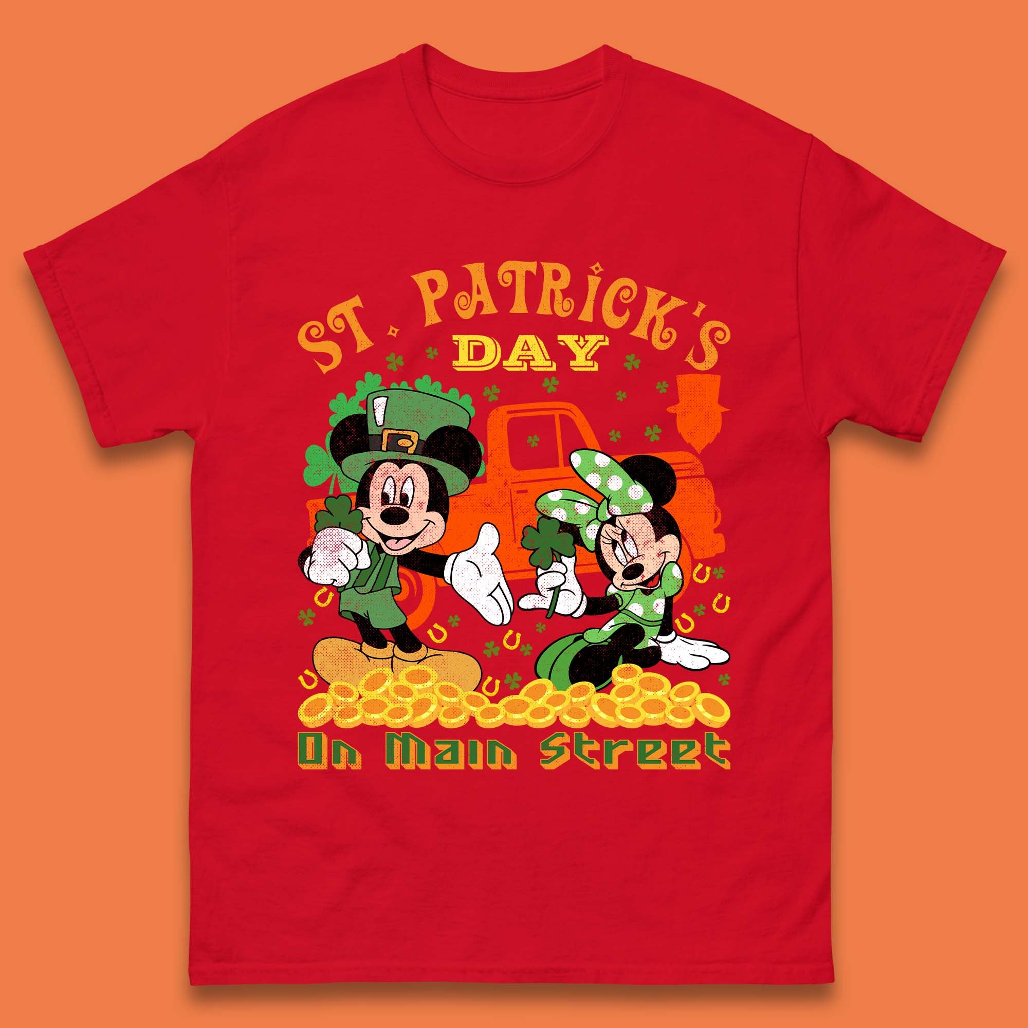 Mens Mickey Mouse St Paddy's T Shirts UK