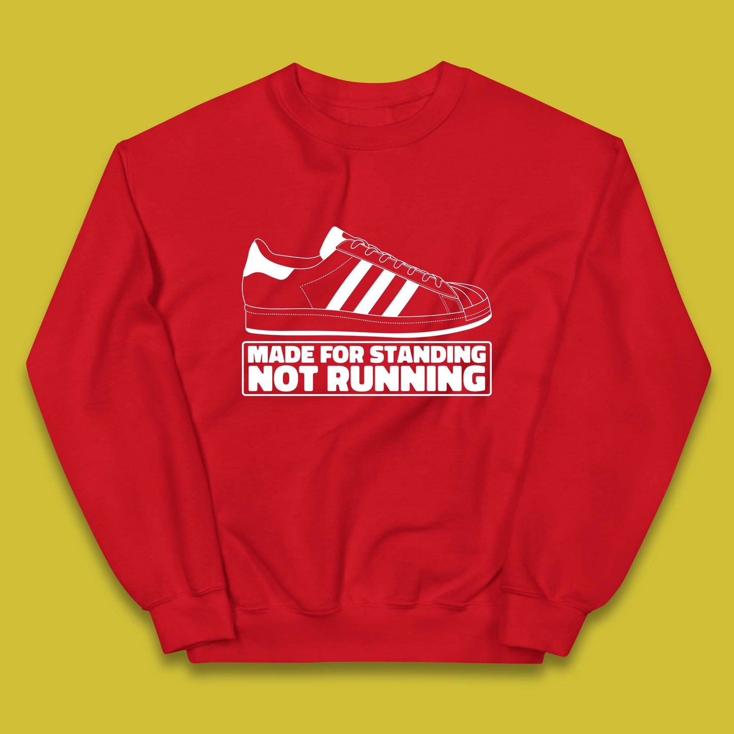 Made For Standing Not Running Football Hooligan Trimm Trab Terraces Kids Jumper
