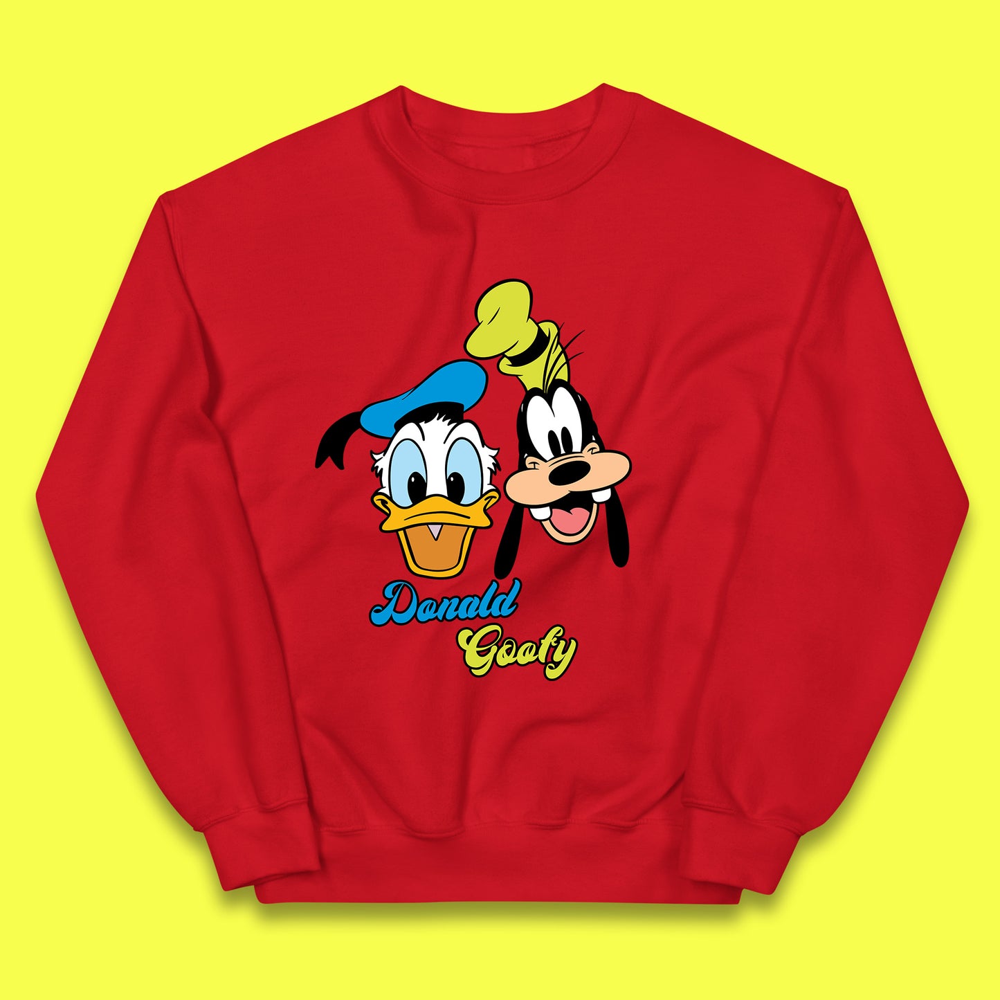 Disney Cartoon Characters Donald Duck And Pluto Goofy Face Disney World Trip Disney Vacation Kids Jumper