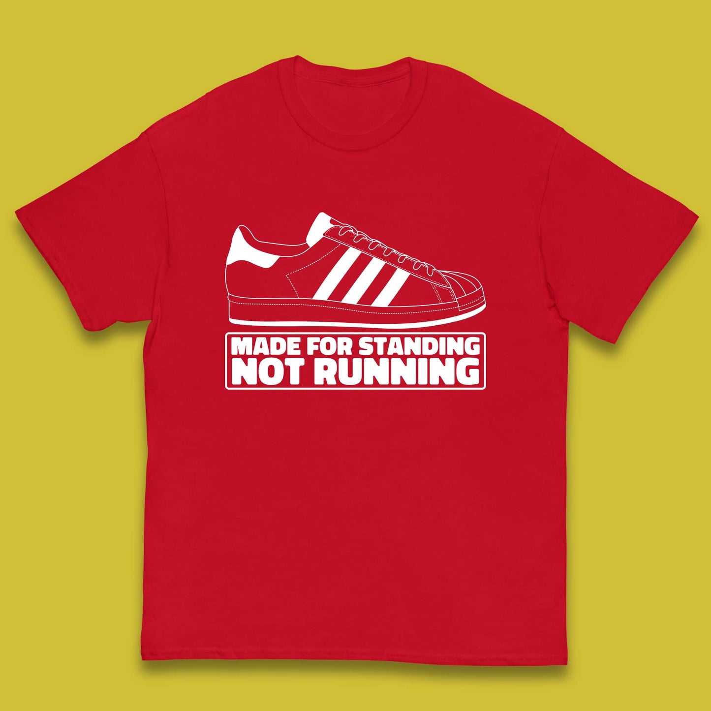 Made For Standing Not Running Football Hooligan Trimm Trab Terraces Kids T Shirt